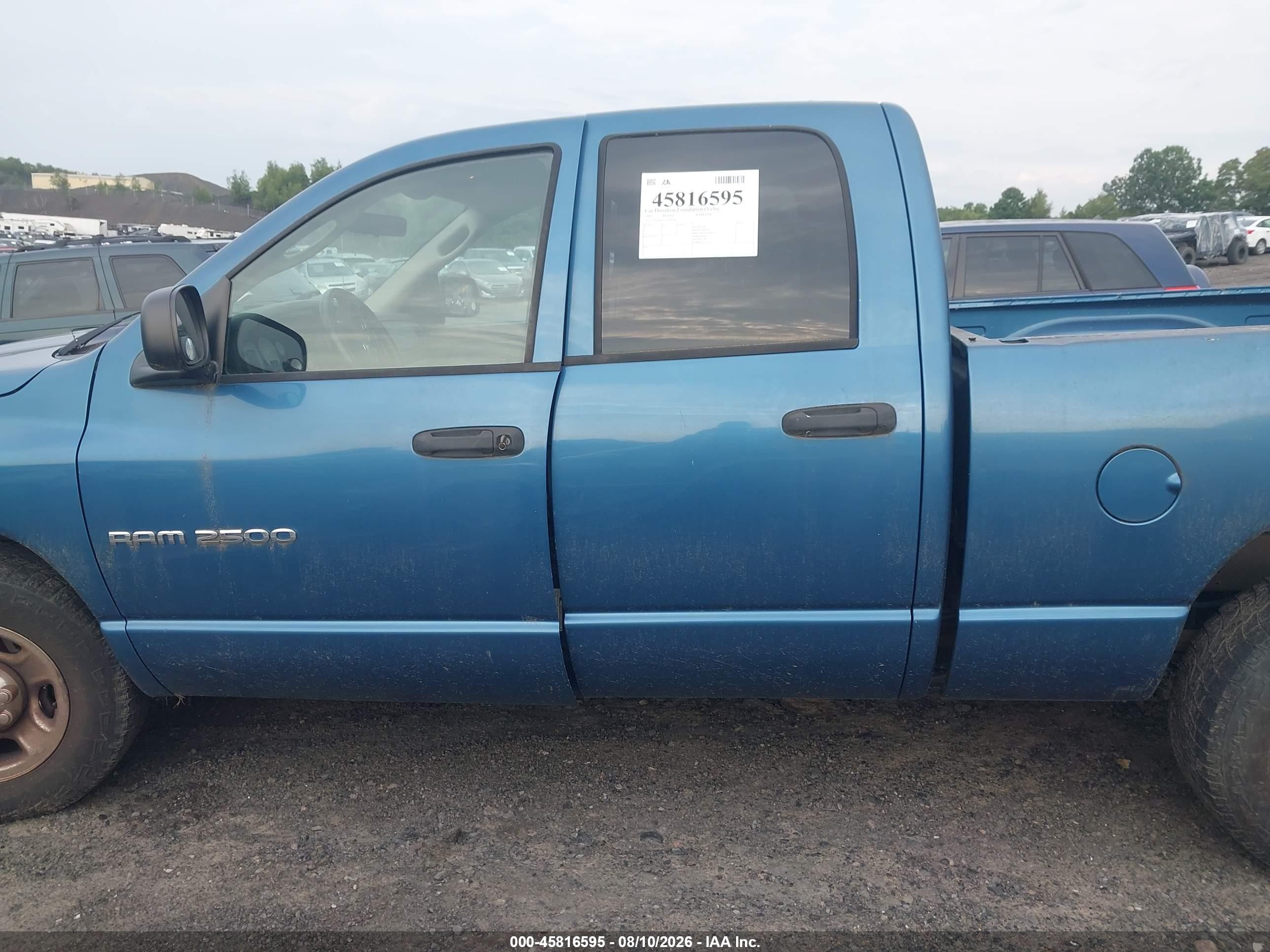 2005 Dodge Ram 2500 St/slt Синий vin: 3D7KR28D35G799766
