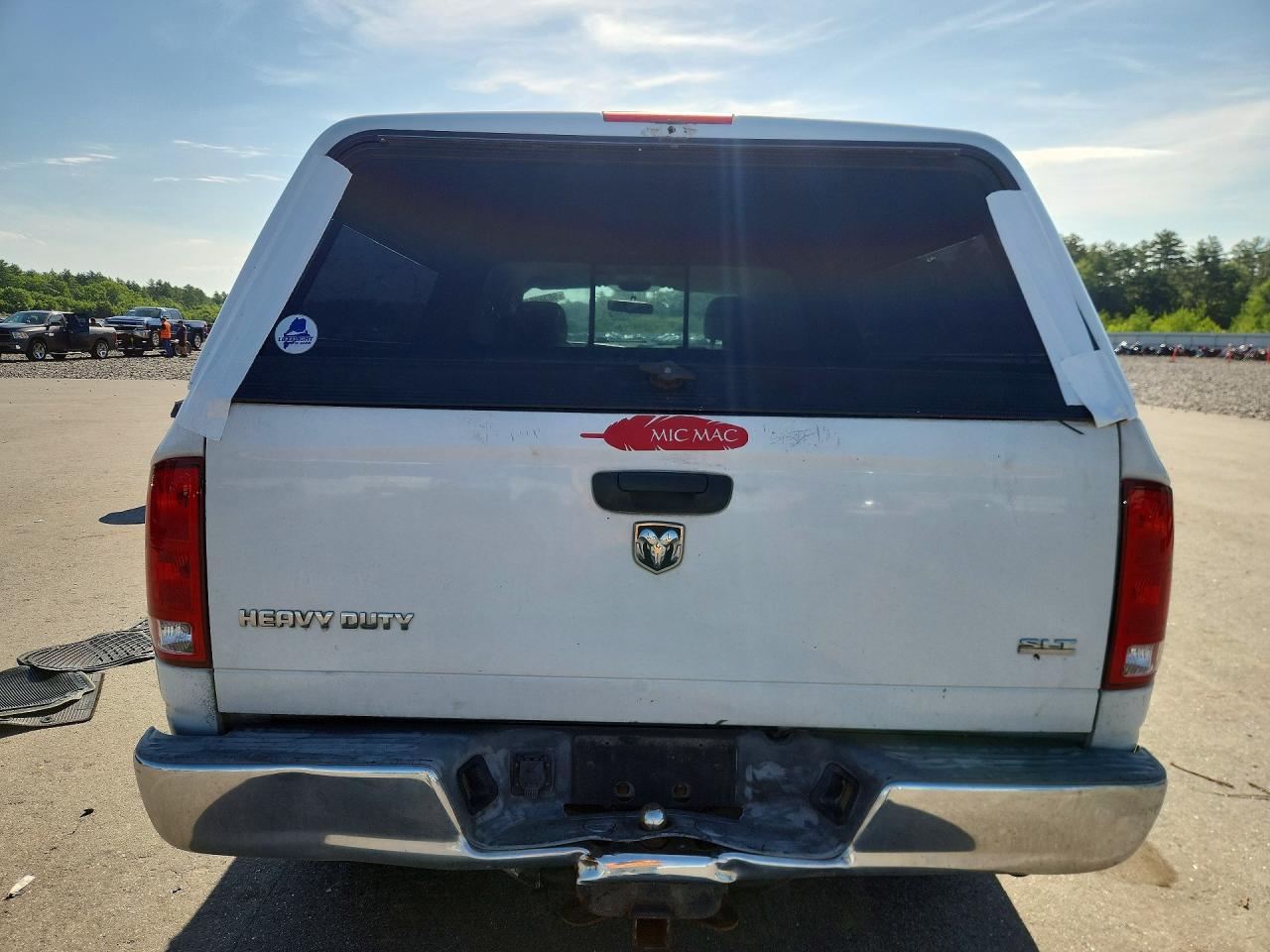 2005 Dodge Ram 2500 St White vin: 3D7KR28D55G714040