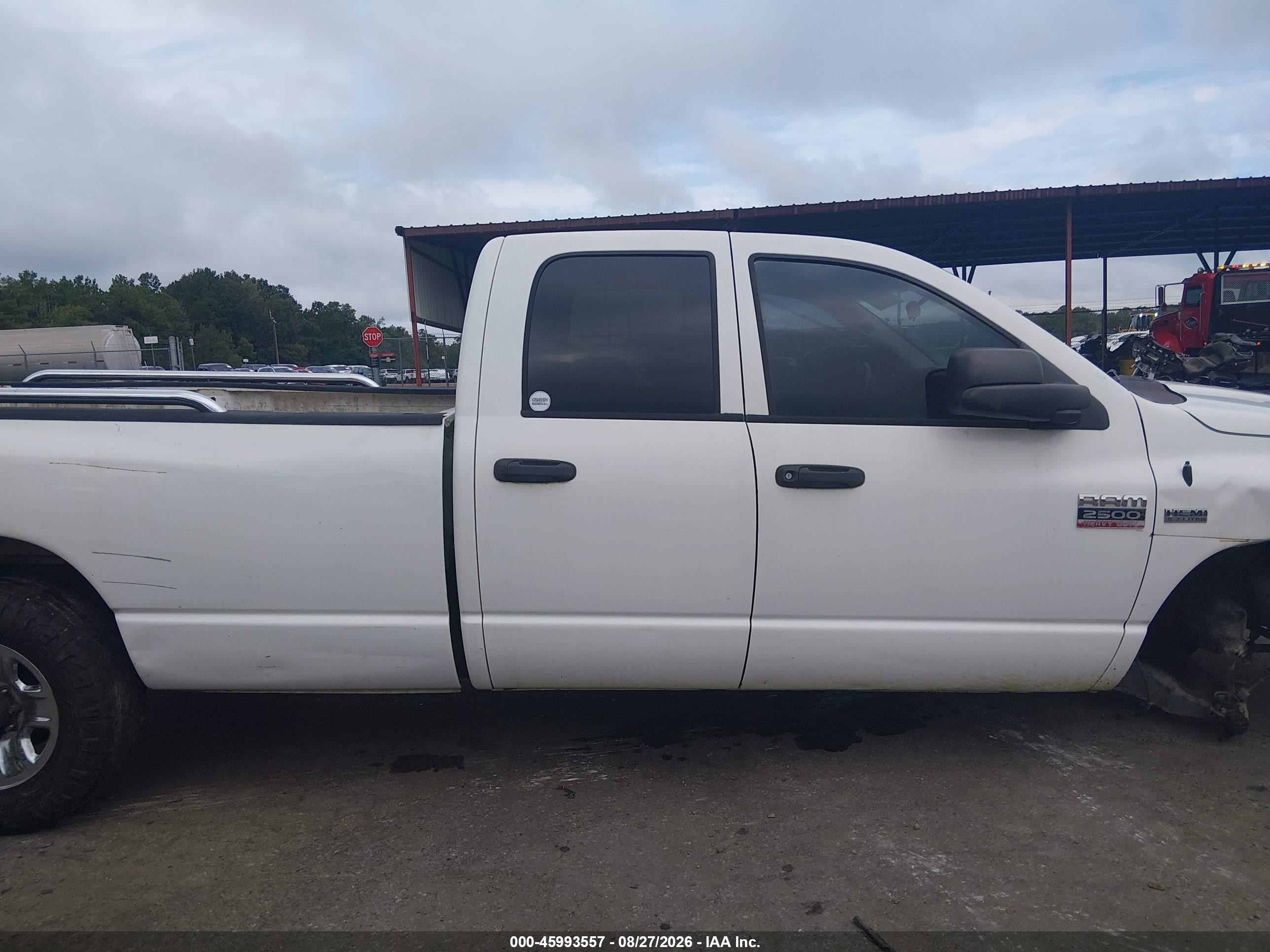 2008 Dodge Ram 2500 St/sxt White vin: 3D7KR28D98G159484