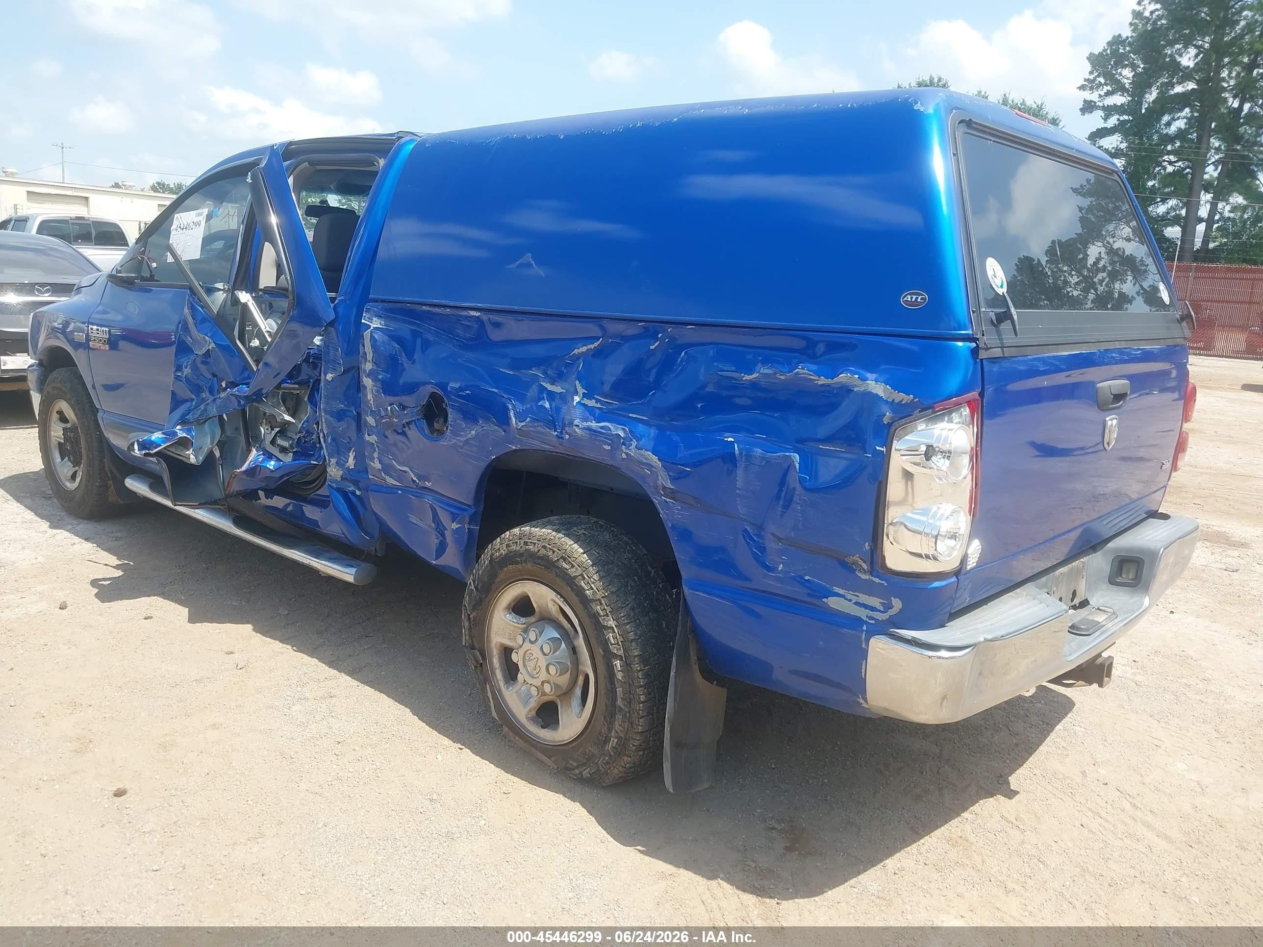 2007 Dodge Ram 2500 Slt/sport Blue vin: 3D7KR28DX7G843586