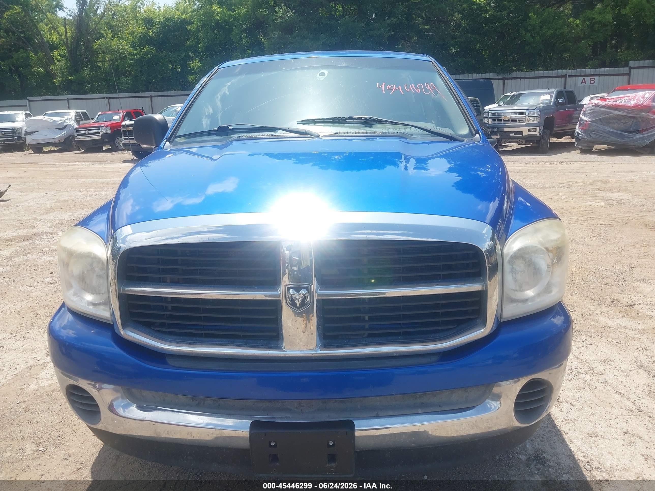 2007 Dodge Ram 2500 Slt/sport Blue vin: 3D7KR28DX7G843586
