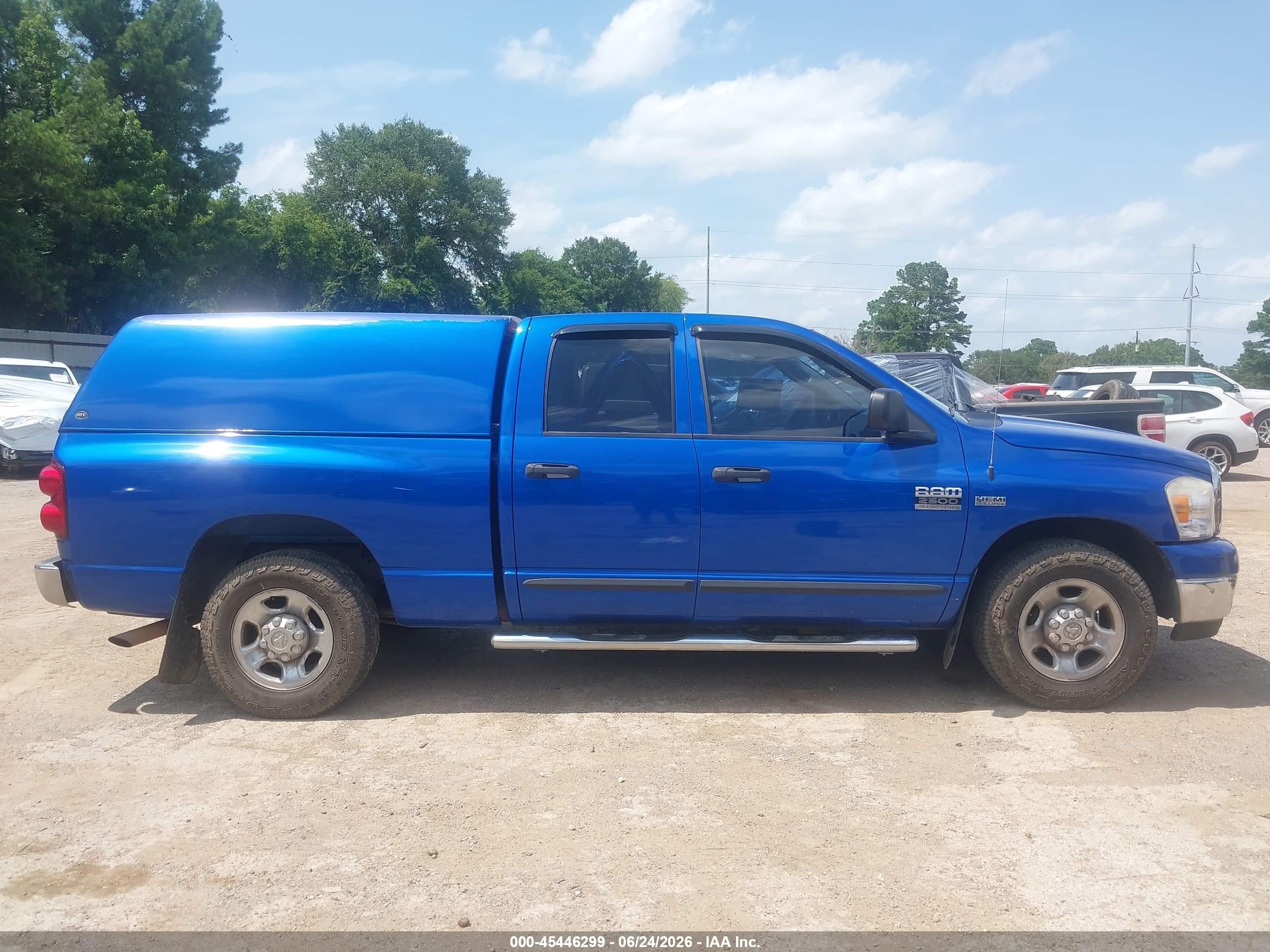 2007 Dodge Ram 2500 Slt/sport Blue vin: 3D7KR28DX7G843586