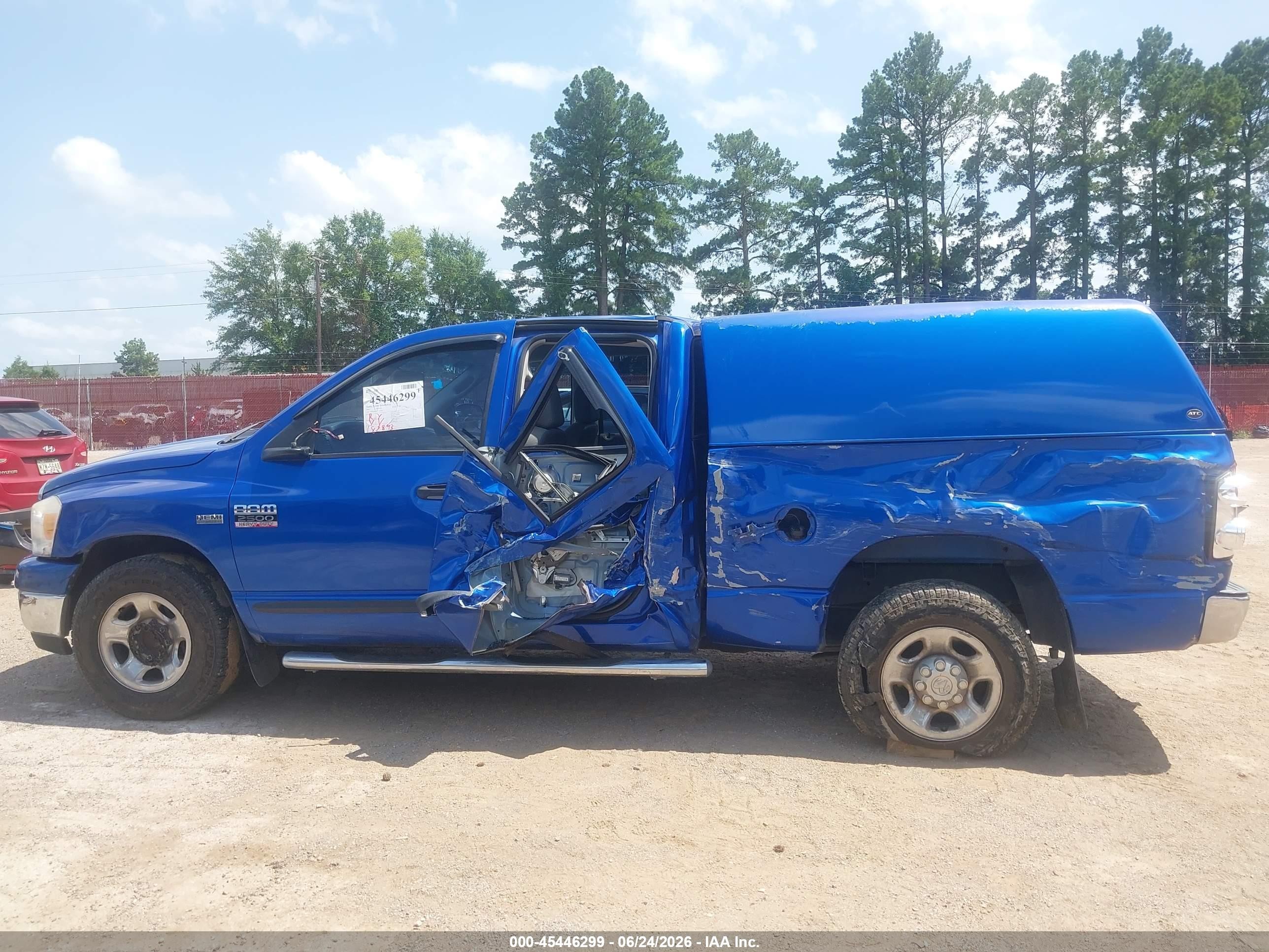 2007 Dodge Ram 2500 Slt/sport Blue vin: 3D7KR28DX7G843586