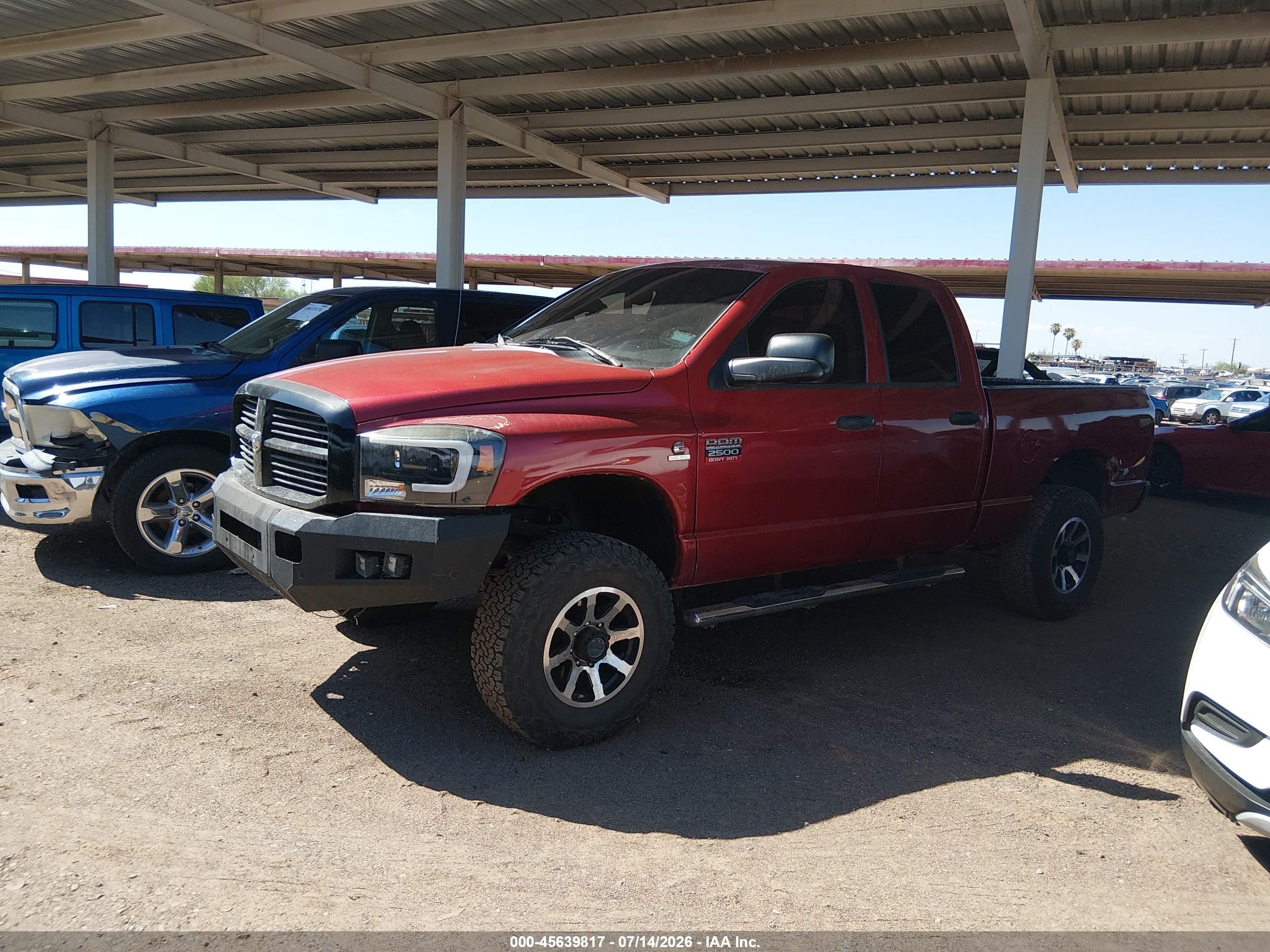 2009 Dodge Ram 2500 Slt Maroon vin: 3D7KR28L39G536108