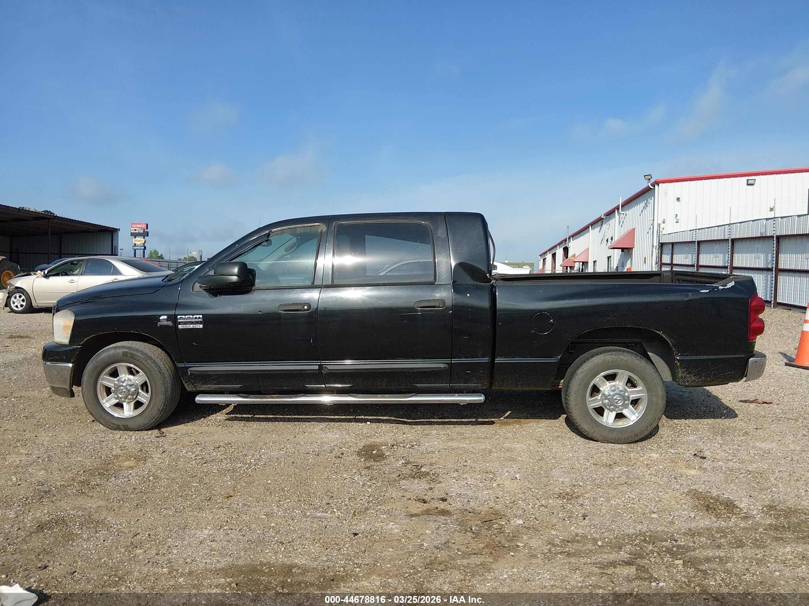 2007 Dodge Ram 2500 Slt Black vin: 3D7KR29A57G855360