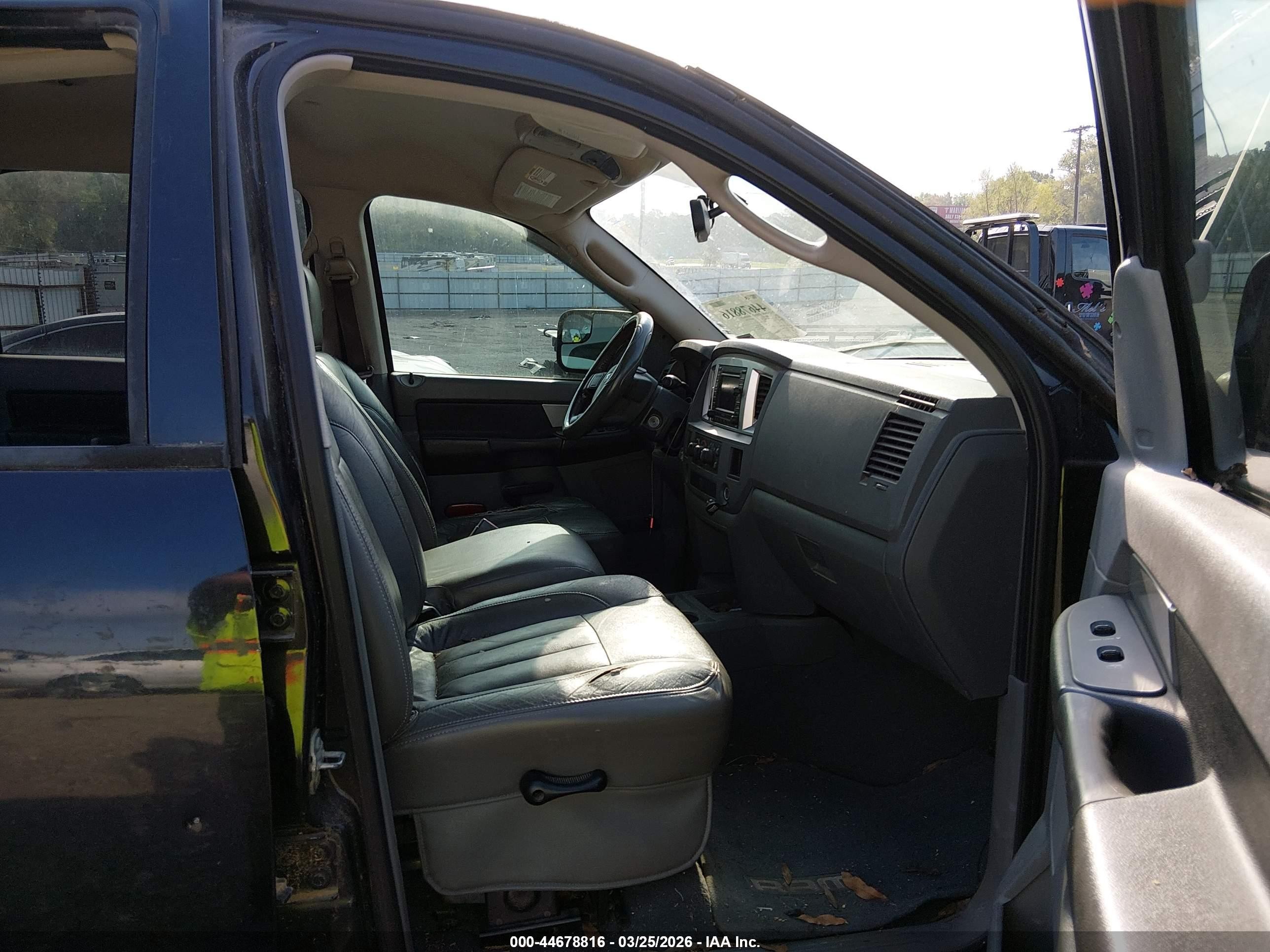 2007 Dodge Ram 2500 Slt Black vin: 3D7KR29A57G855360