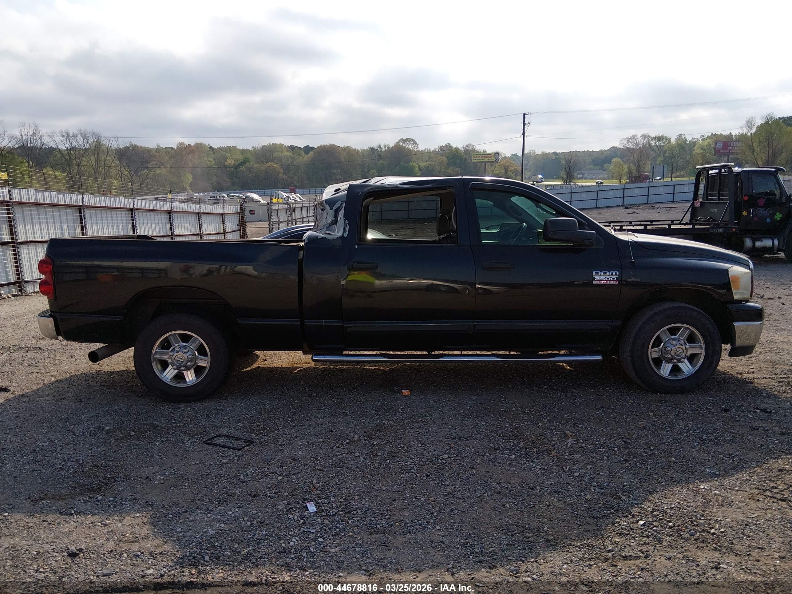 2007 Dodge Ram 2500 Slt Black vin: 3D7KR29A57G855360