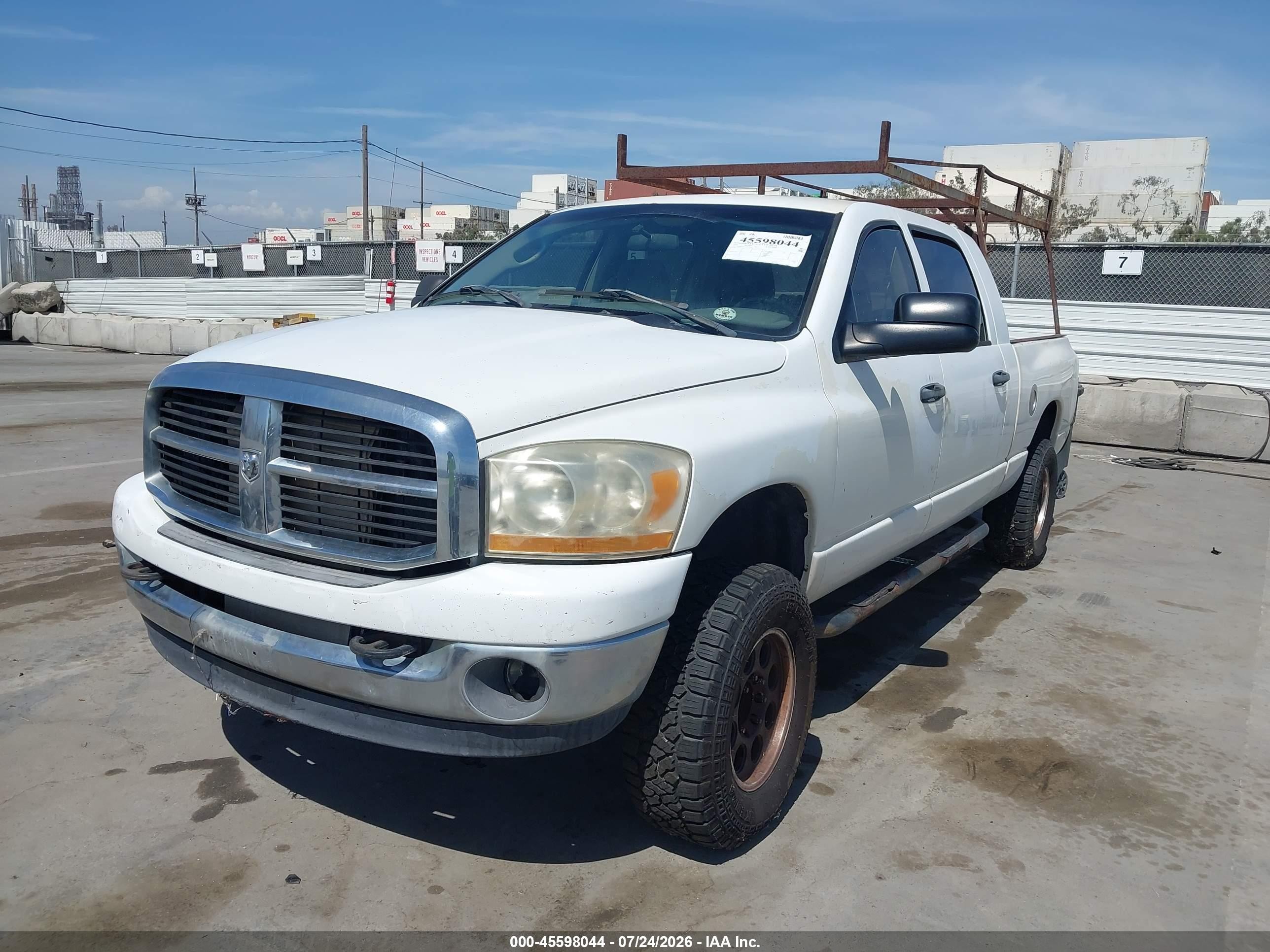 2006 Dodge Ram 2500 Slt White vin: 3D7KR29C16G199304