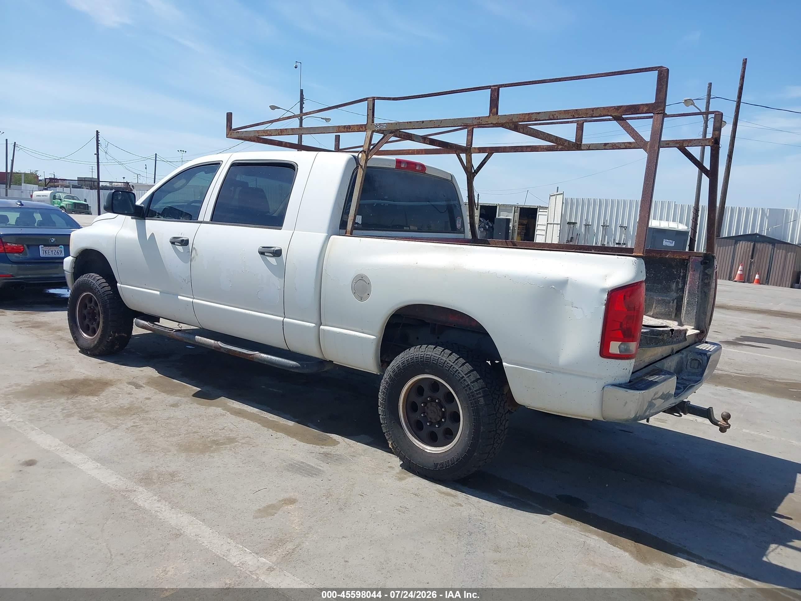2006 Dodge Ram 2500 Slt White vin: 3D7KR29C16G199304