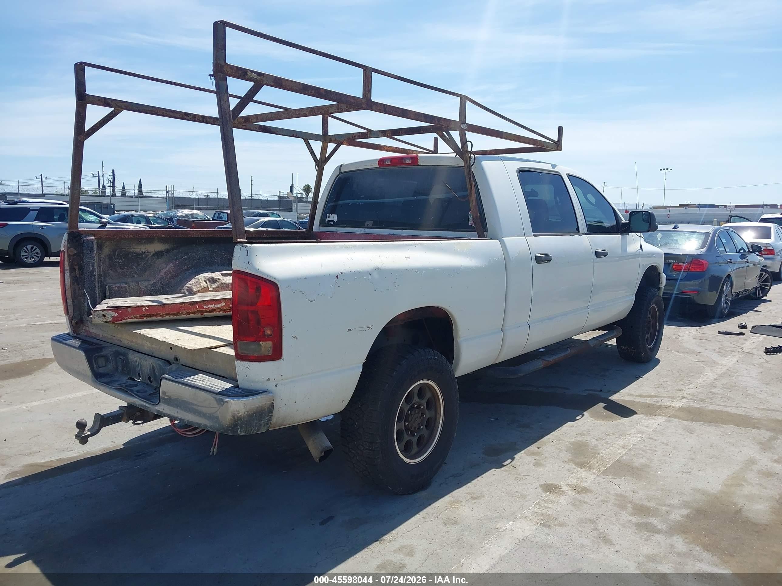 2006 Dodge Ram 2500 Slt White vin: 3D7KR29C16G199304