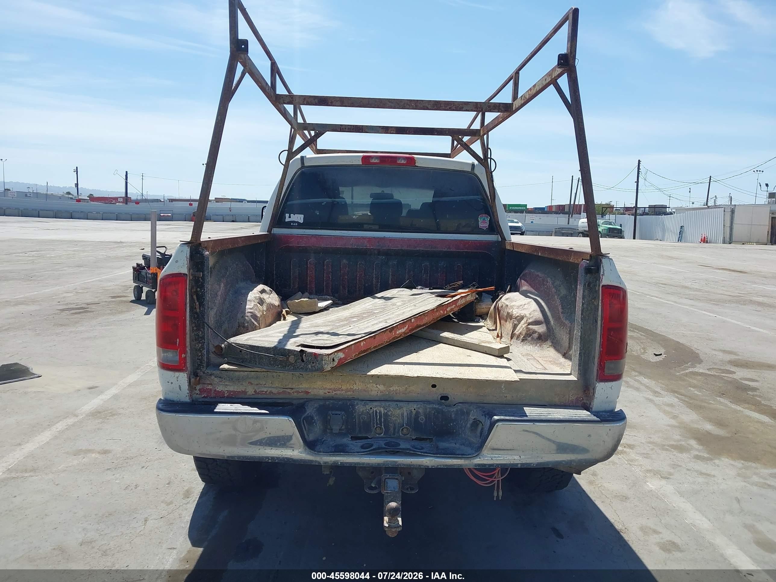2006 Dodge Ram 2500 Slt White vin: 3D7KR29C16G199304