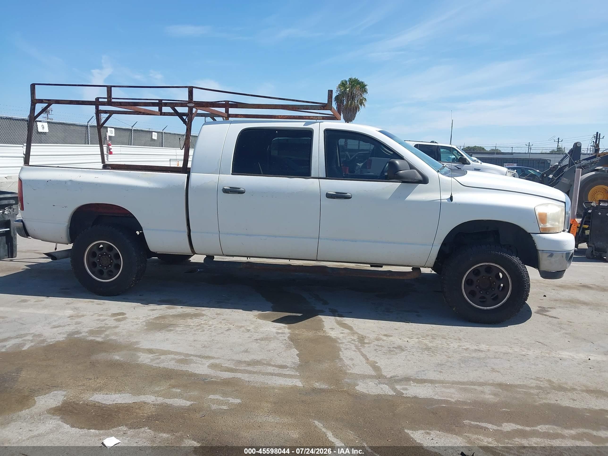 2006 Dodge Ram 2500 Slt White vin: 3D7KR29C16G199304