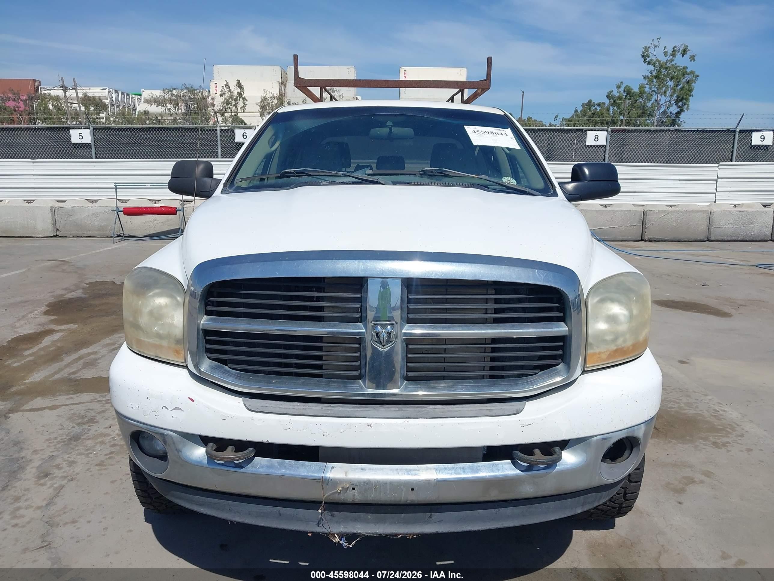 2006 Dodge Ram 2500 Slt White vin: 3D7KR29C16G199304