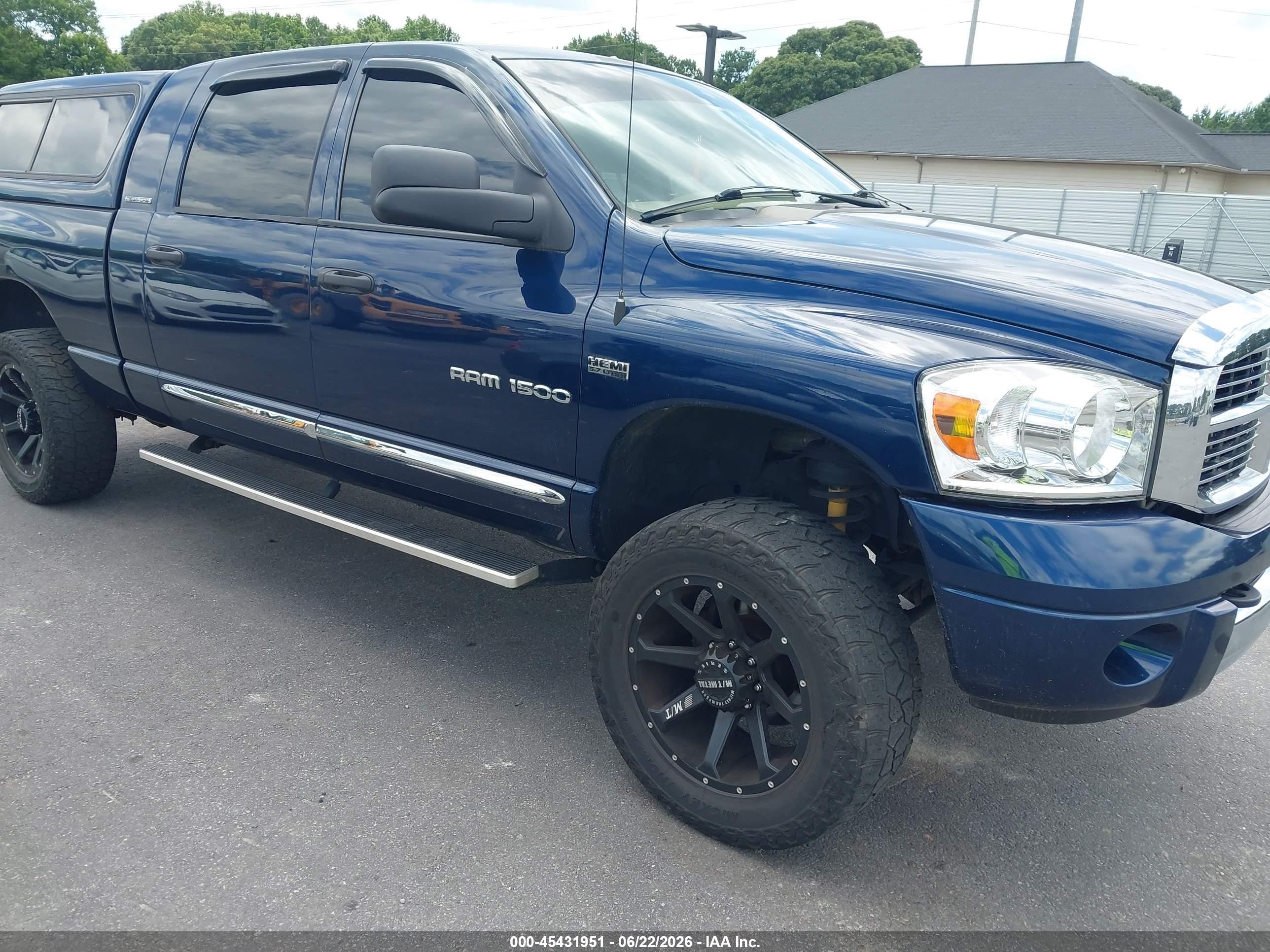 2006 Dodge Ram 1500 Laramie Blue vin: 3D7KS19D06G139926
