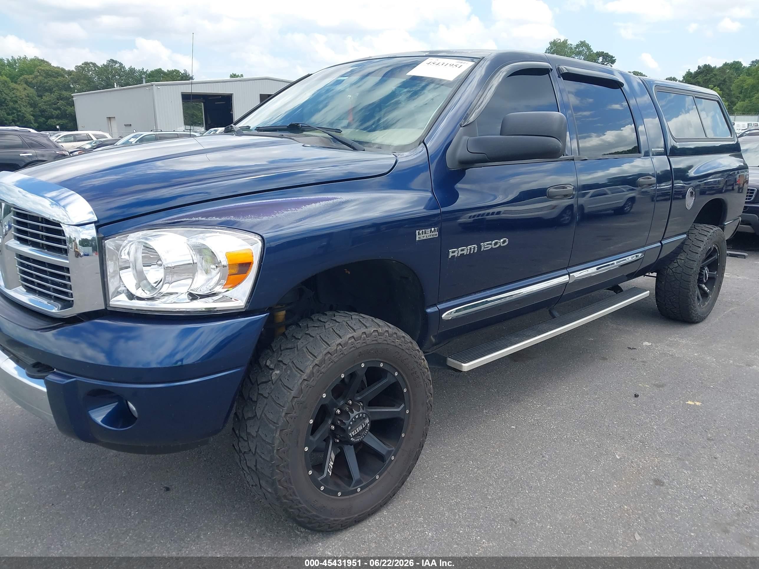 2006 Dodge Ram 1500 Laramie Blue vin: 3D7KS19D06G139926