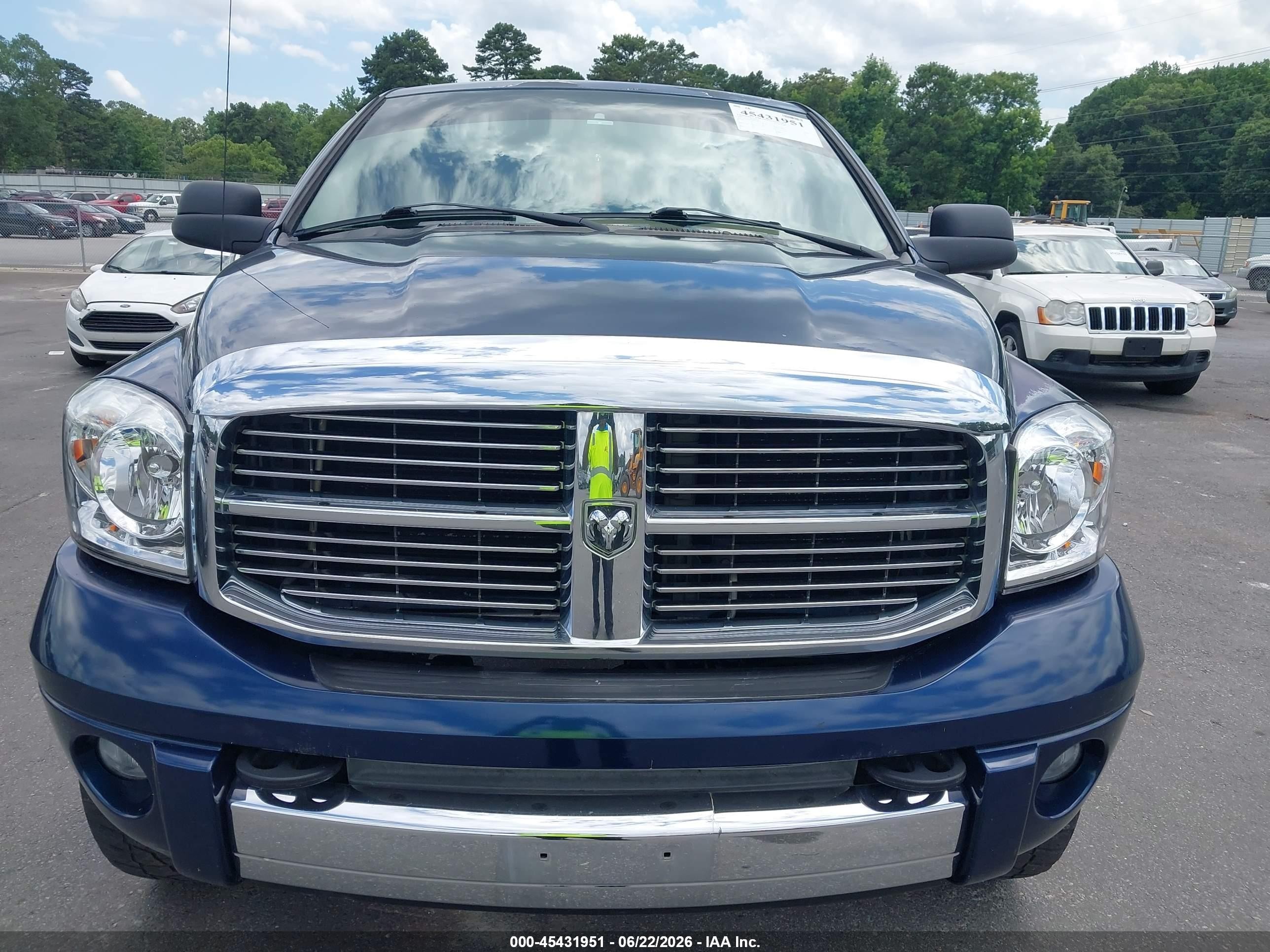2006 Dodge Ram 1500 Laramie Blue vin: 3D7KS19D06G139926
