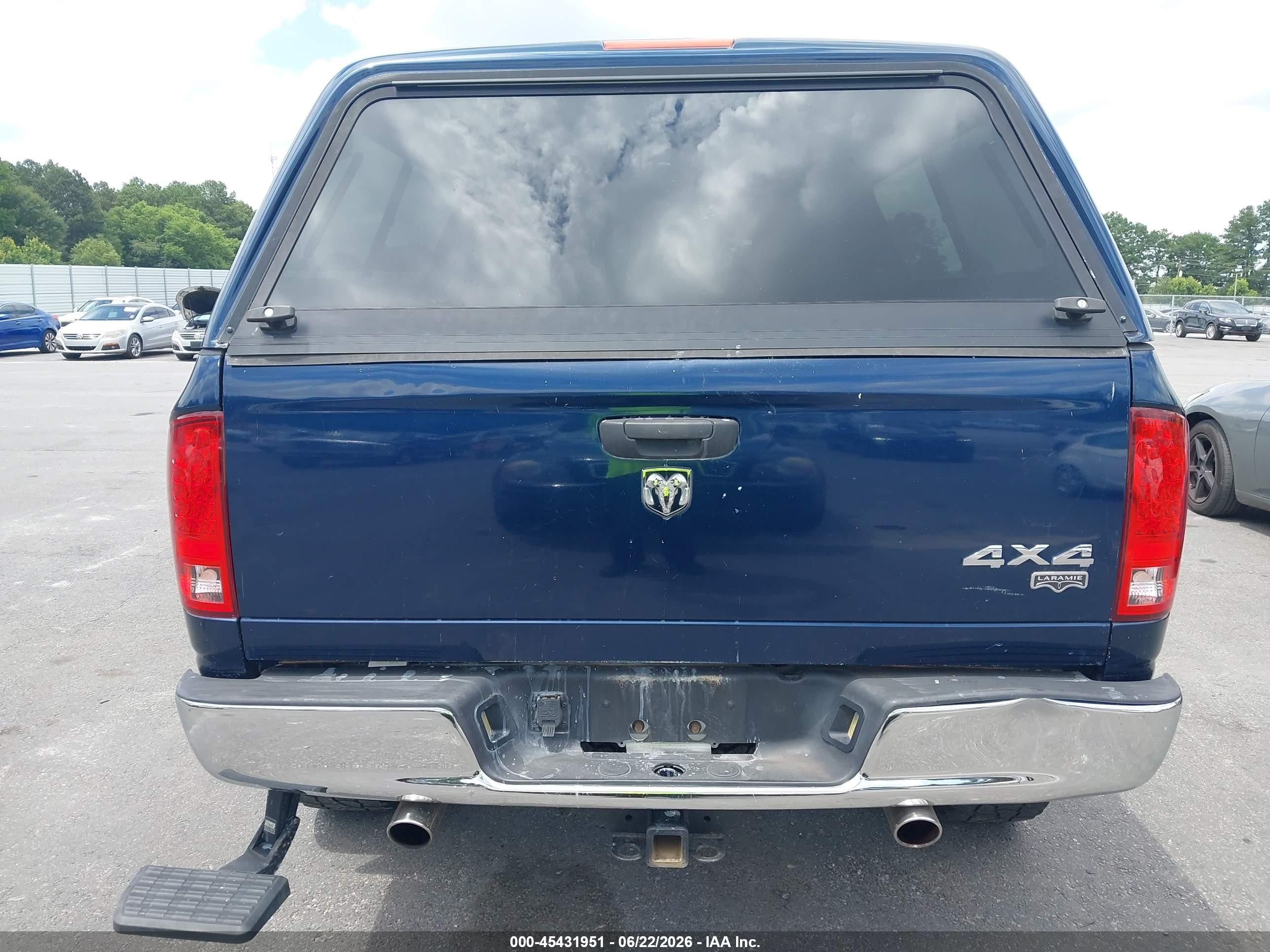 2006 Dodge Ram 1500 Laramie Blue vin: 3D7KS19D06G139926