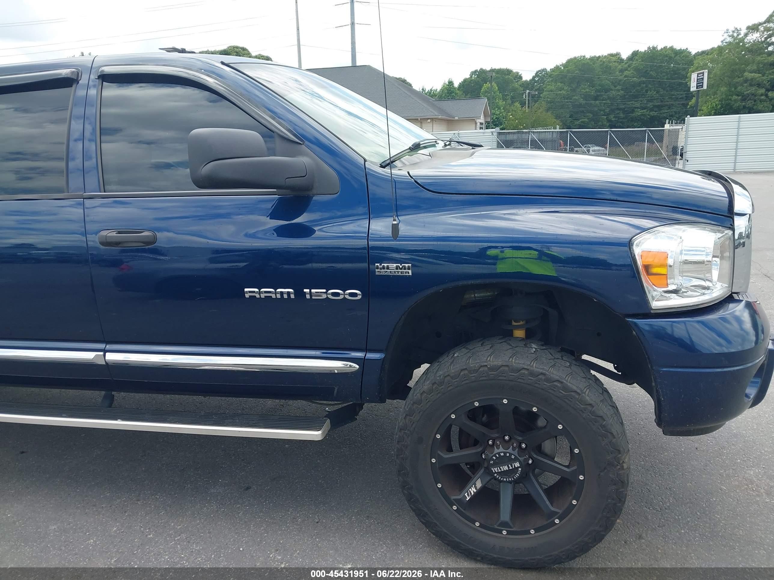 2006 Dodge Ram 1500 Laramie Blue vin: 3D7KS19D06G139926