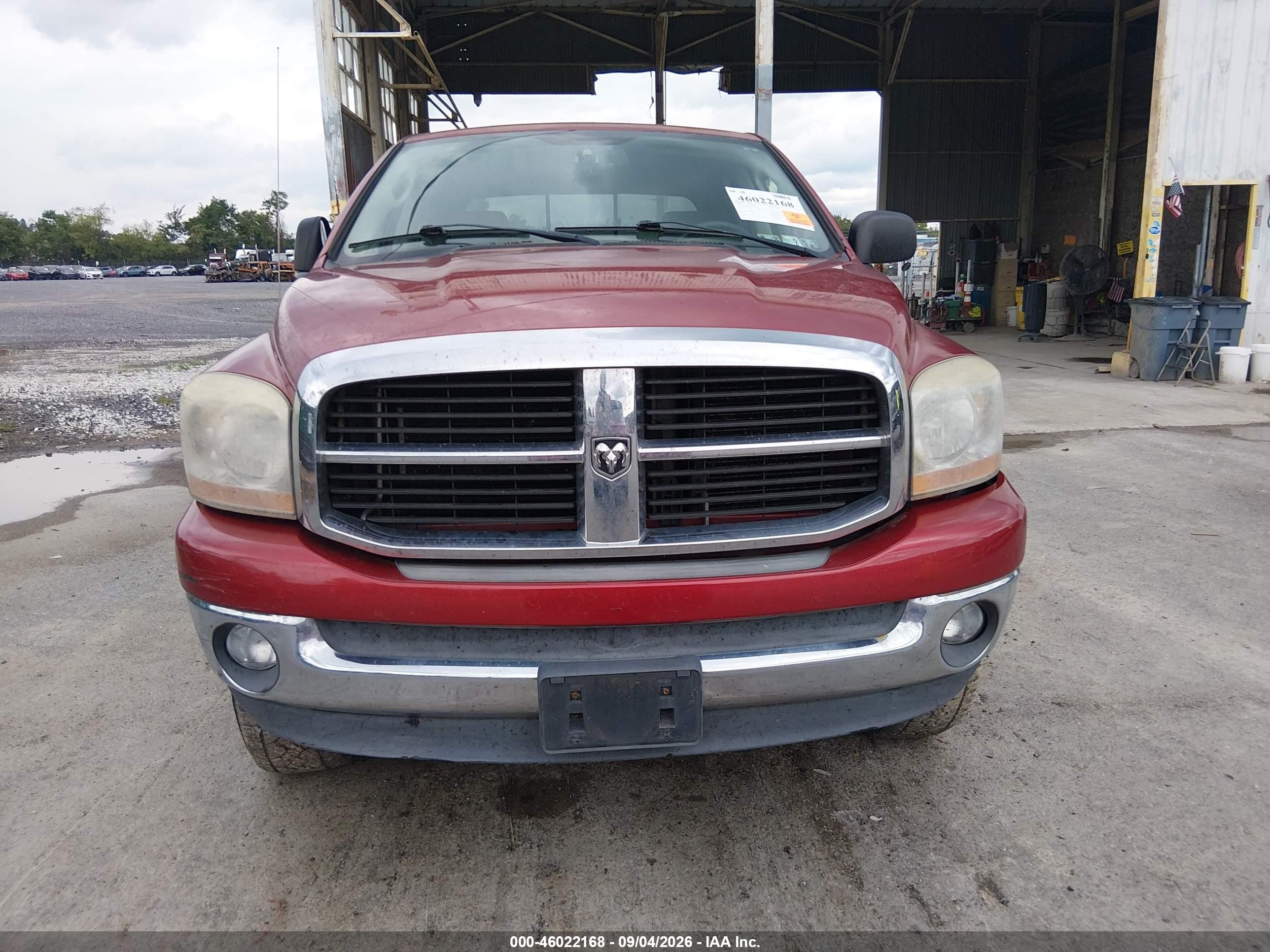 2006 Dodge Ram 1500 Slt Red vin: 3D7KS19D06G242425