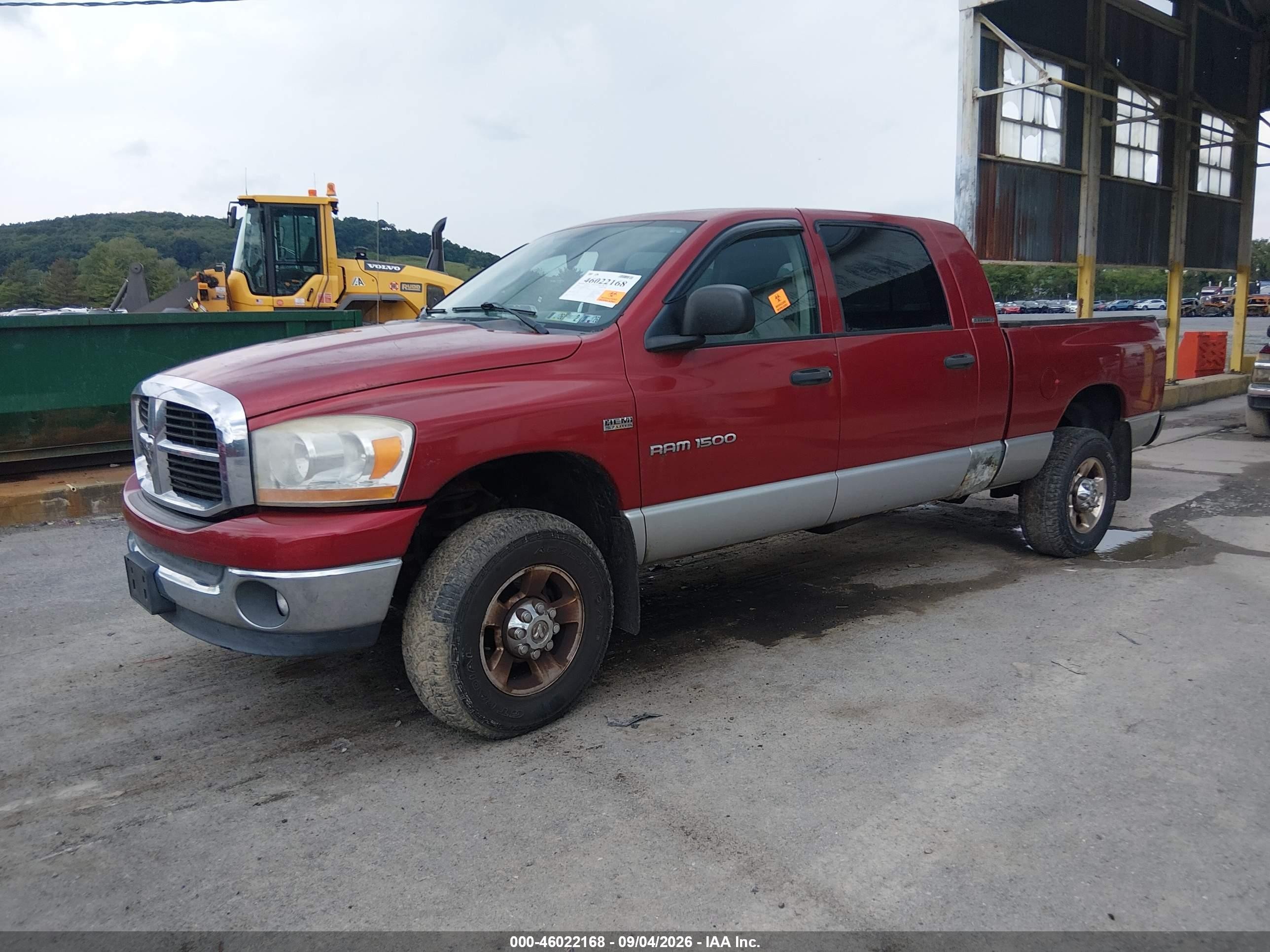 2006 Dodge Ram 1500 Slt Red vin: 3D7KS19D06G242425