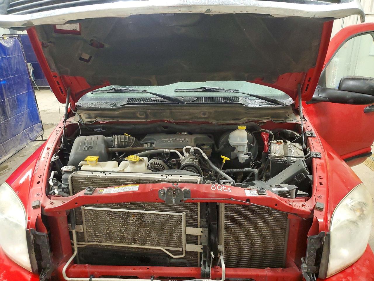 2007 Dodge Ram 1500 Red vin: 3D7KS19D27G801555