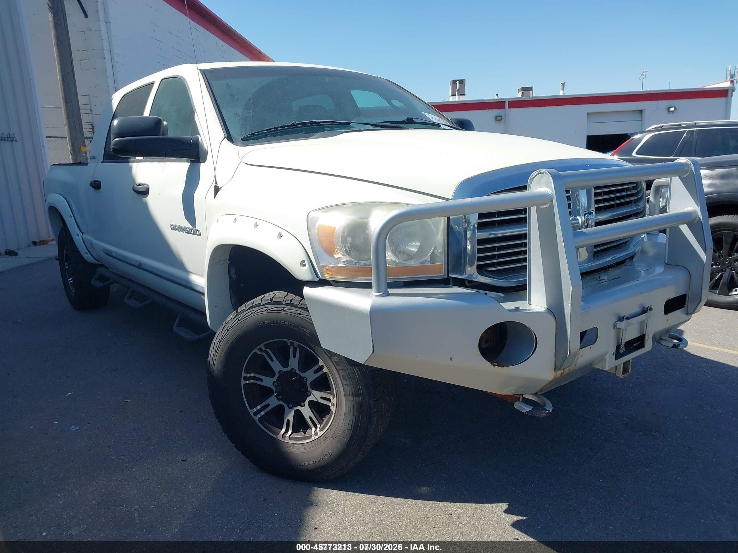 2006 Dodge Ram 1500 Laramie White vin: 3D7KS19D36G244279