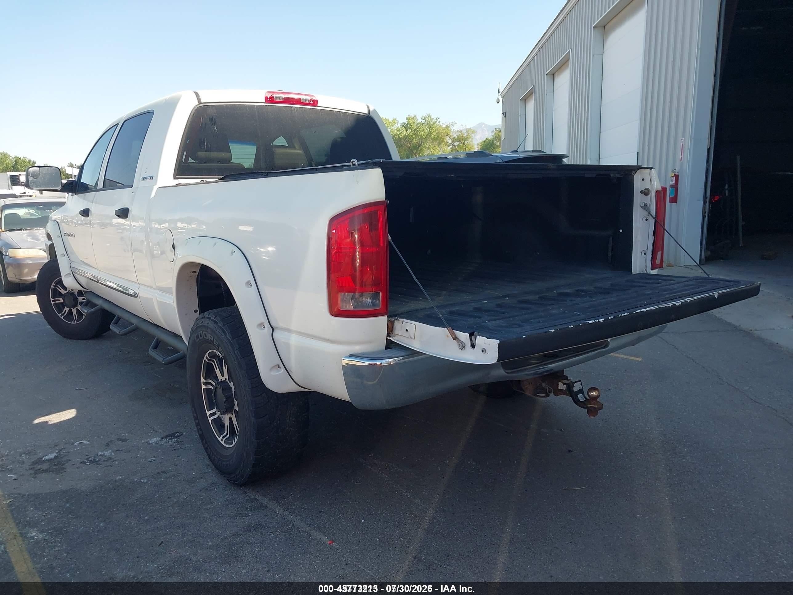 2006 Dodge Ram 1500 Laramie White vin: 3D7KS19D36G244279