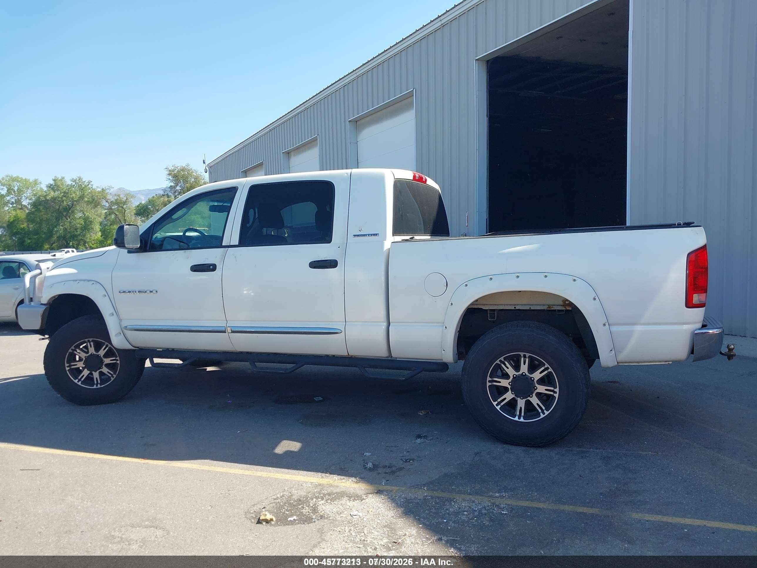2006 Dodge Ram 1500 Laramie White vin: 3D7KS19D36G244279