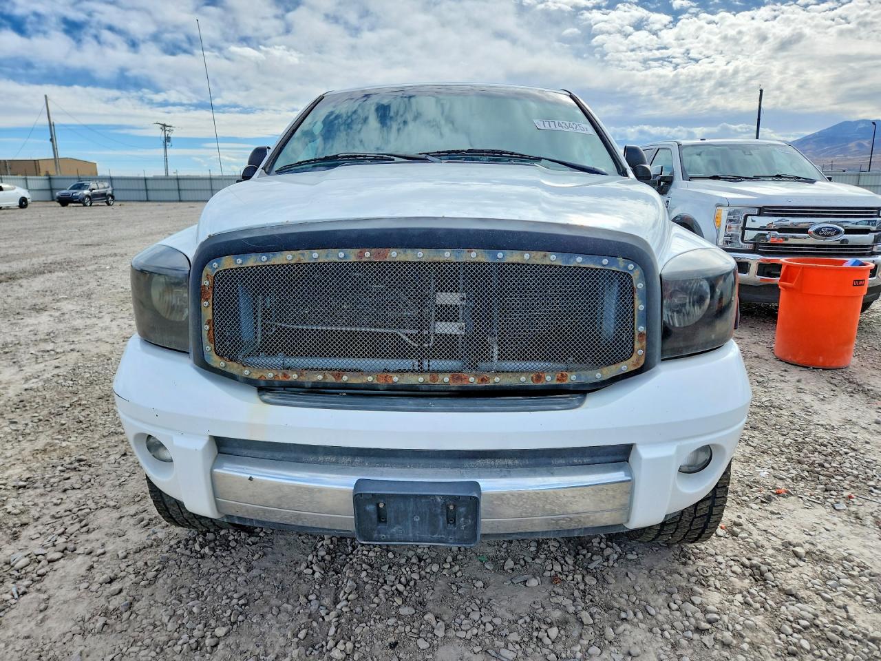 2007 Dodge Ram 1500 White vin: 3D7KS19D47G773922