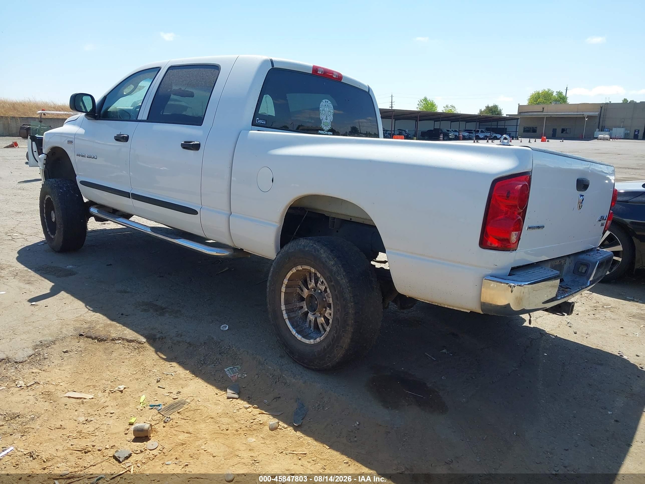 2007 Dodge Ram 1500 Slt White vin: 3D7KS19D57G853634