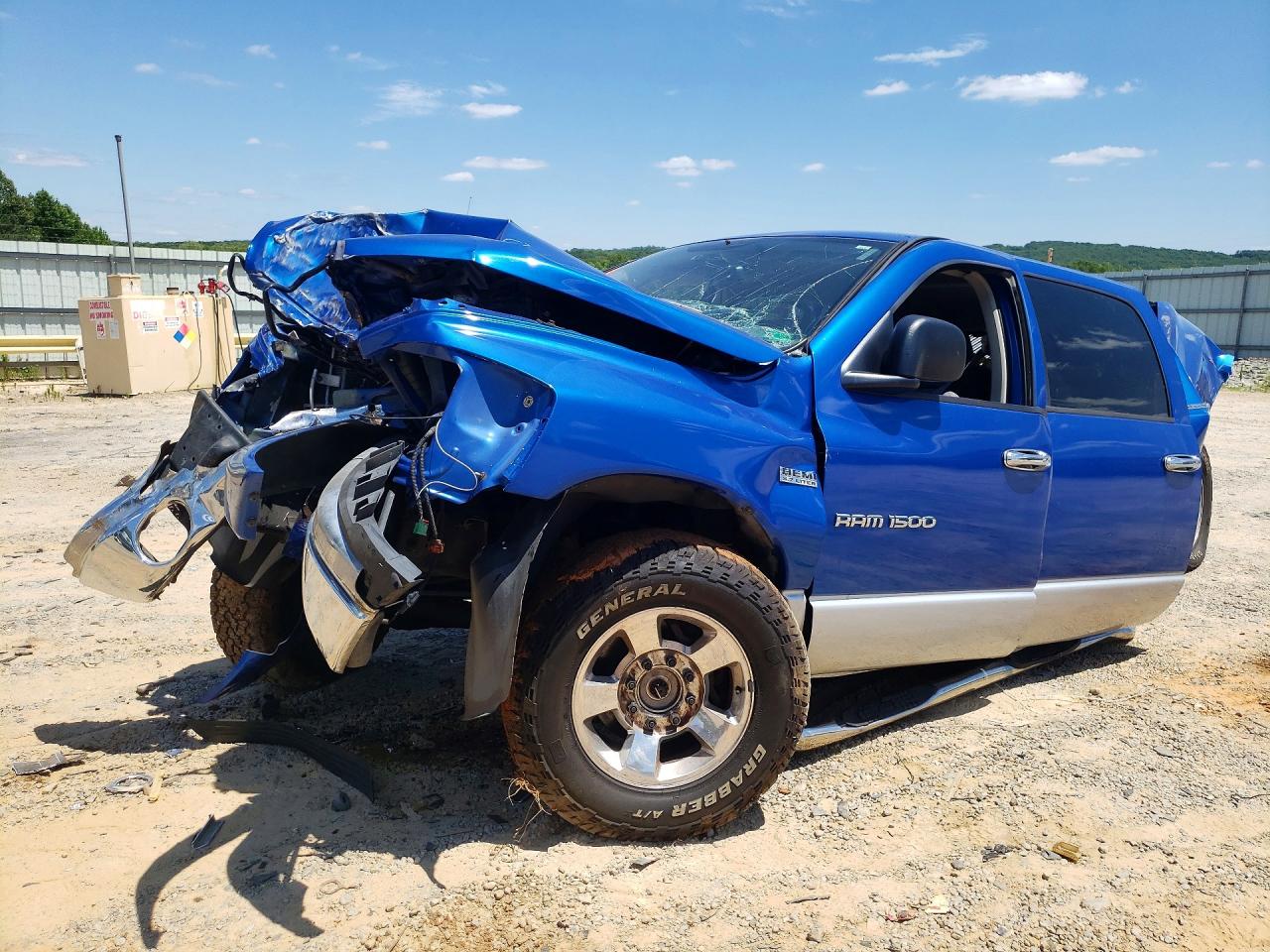 2007 Dodge Ram 1500 Blue vin: 3D7KS19D67G731266
