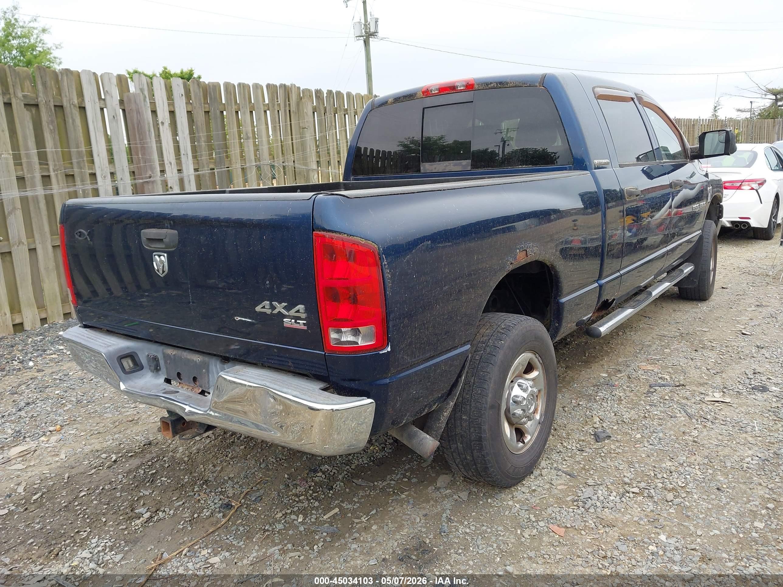 2006 Dodge Ram 1500 Slt Синий vin: 3D7KS19D86G206000