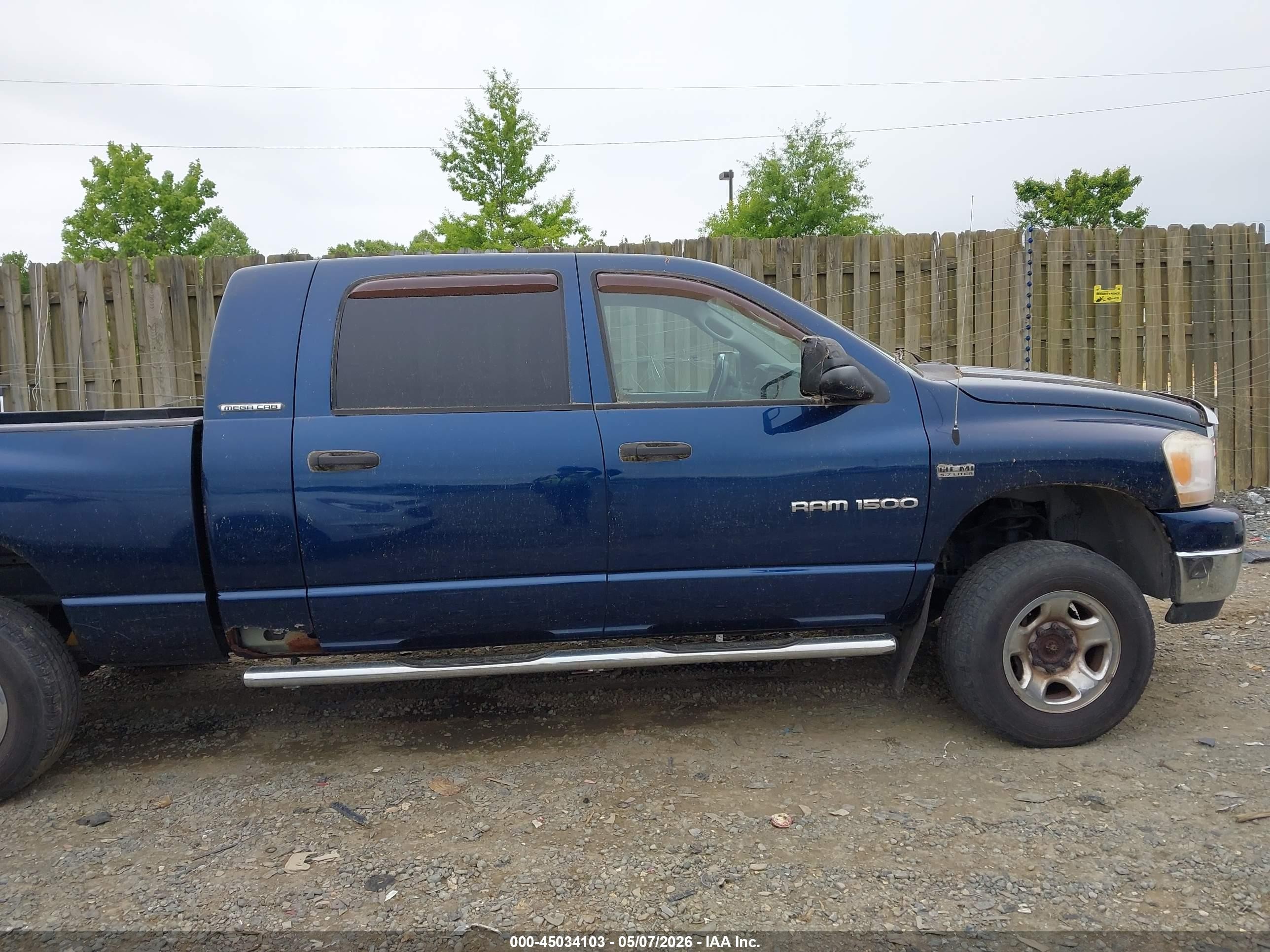 2006 Dodge Ram 1500 Slt Синий vin: 3D7KS19D86G206000