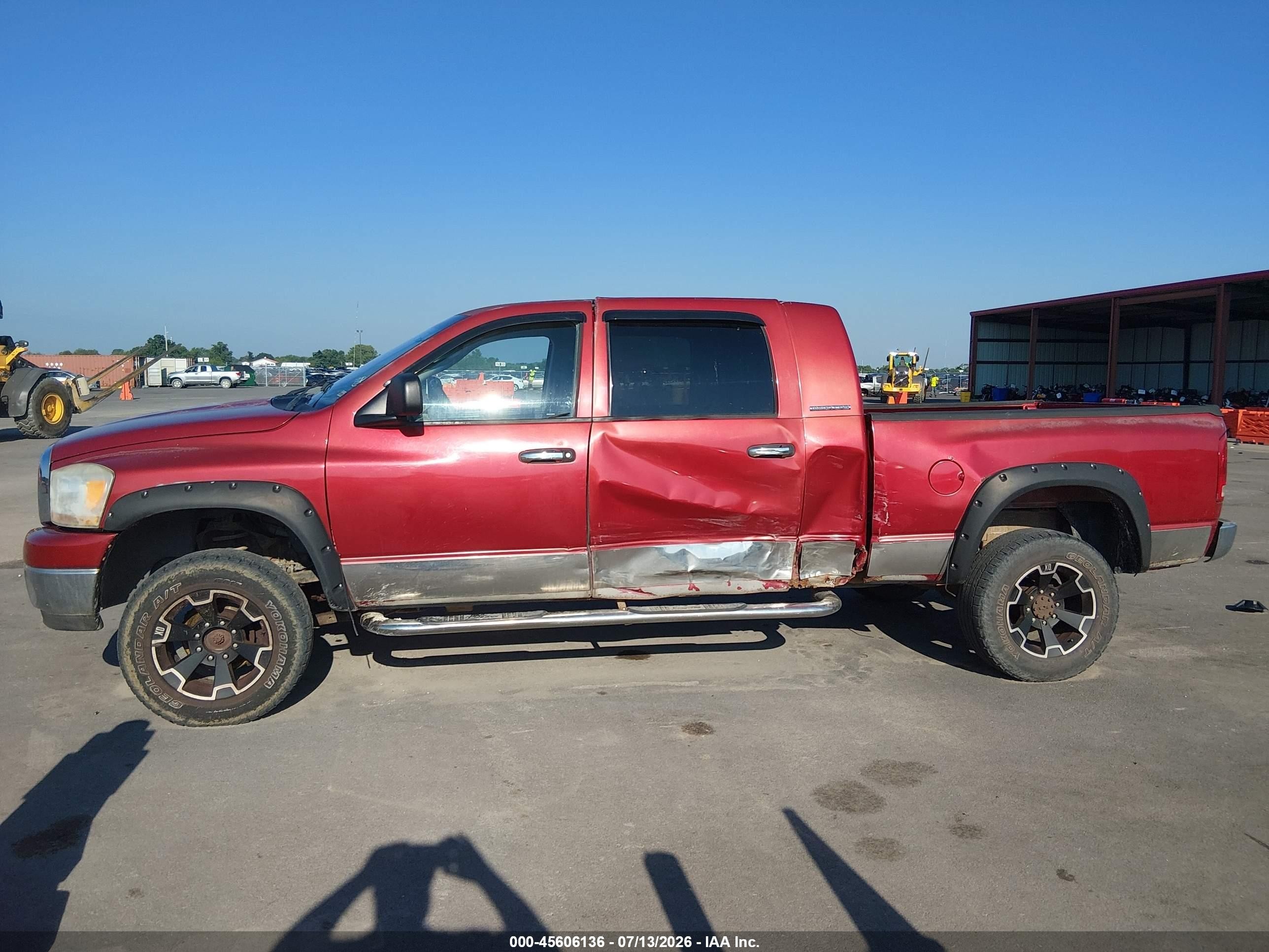 2006 Dodge Ram 1500 Slt Red vin: 3D7KS19D96G206040