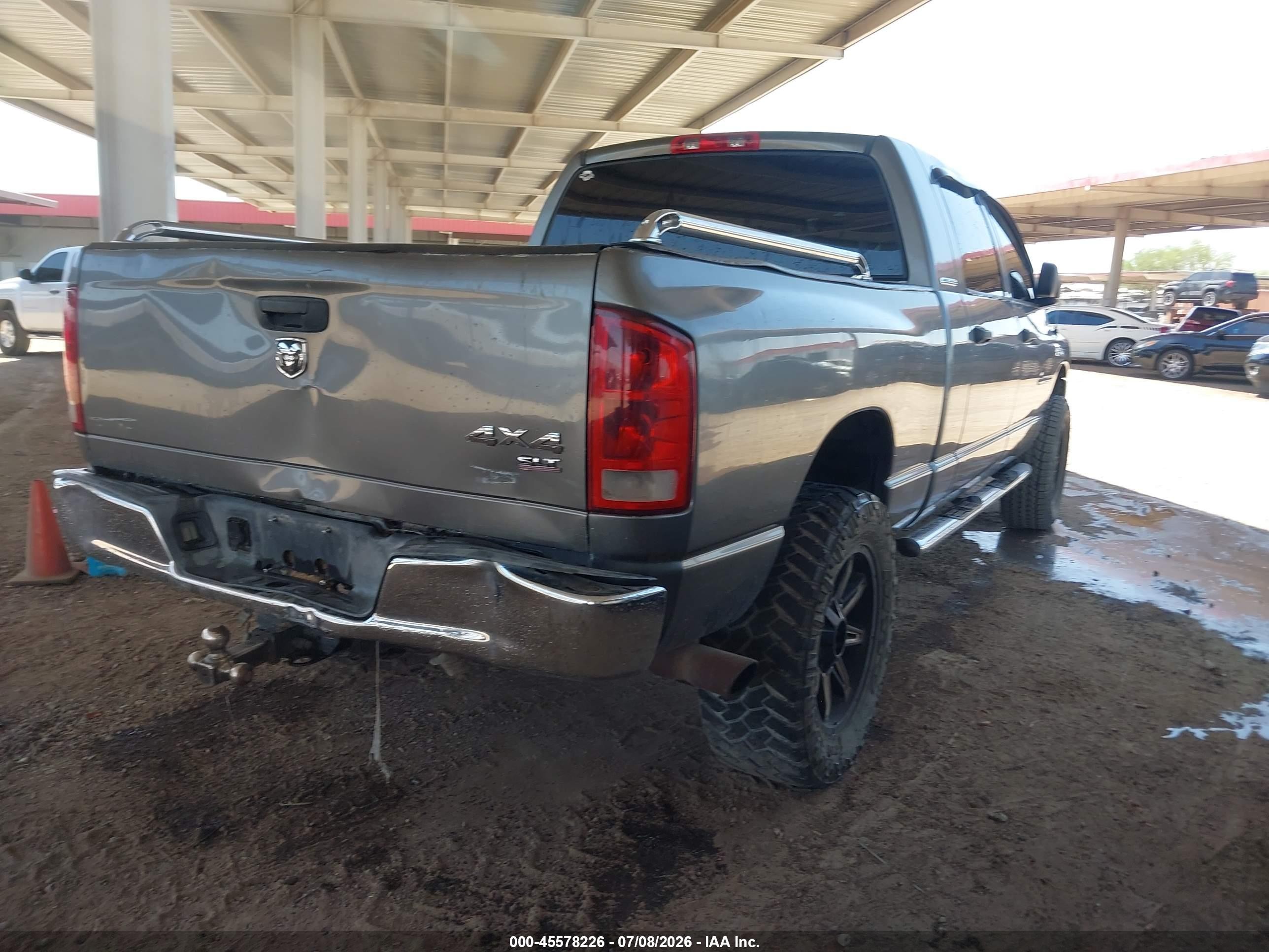 2006 Dodge Ram 1500 Slt Gray vin: 3D7KS19DX6G176031