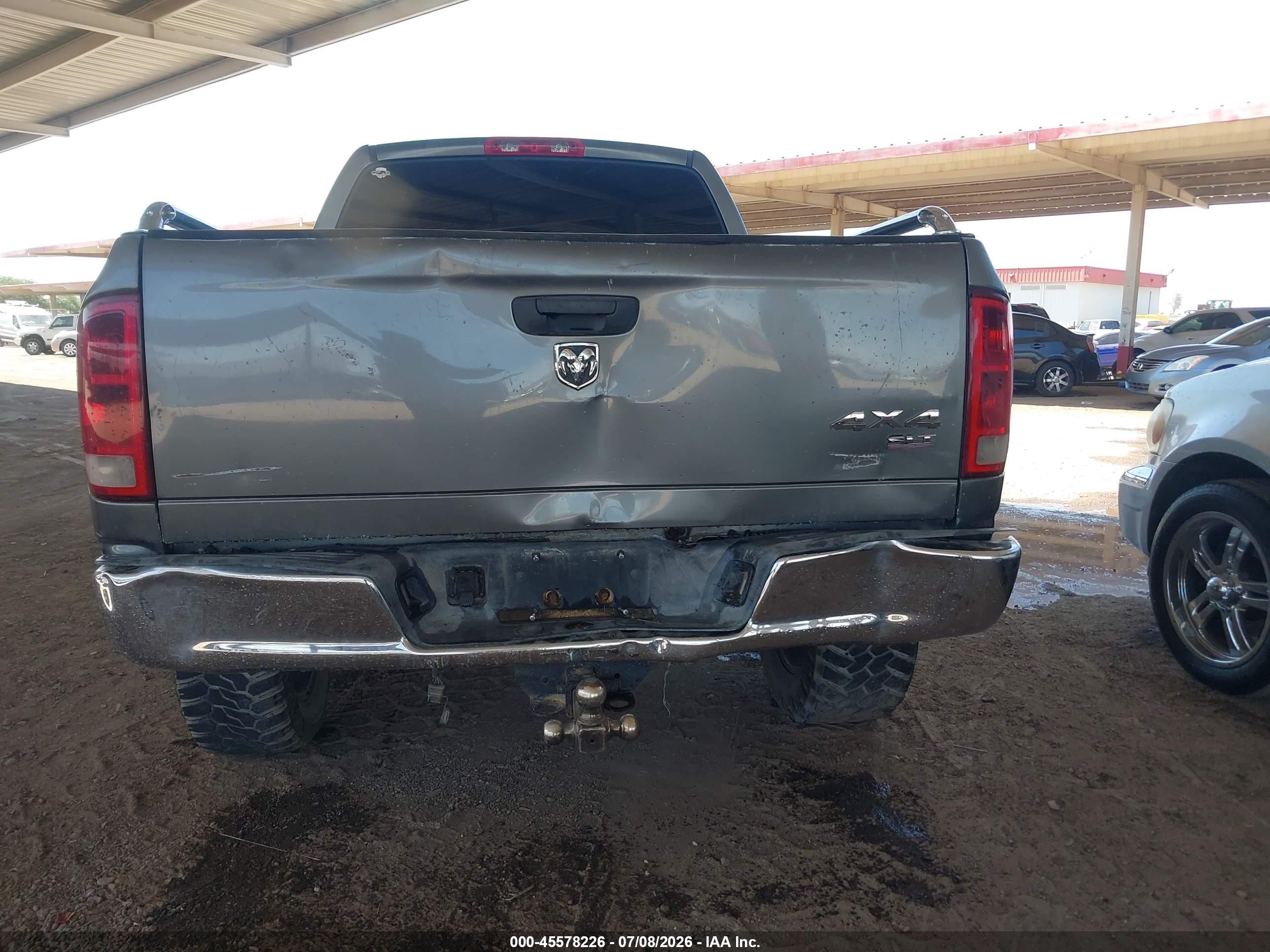 2006 Dodge Ram 1500 Slt Gray vin: 3D7KS19DX6G176031