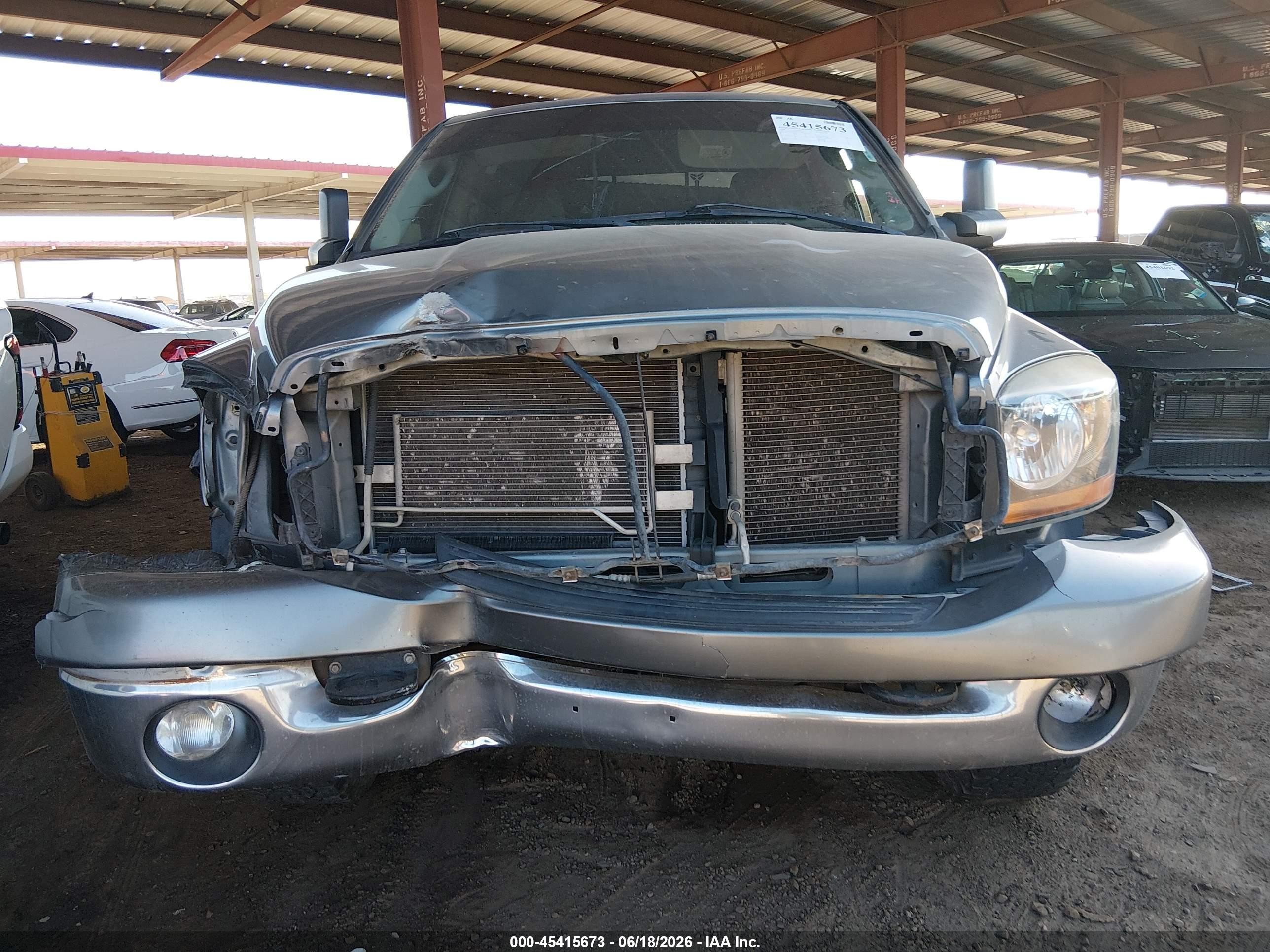 2008 Dodge Ram 1500 Sxt/slt Gray vin: 3D7KS19DX8G223769