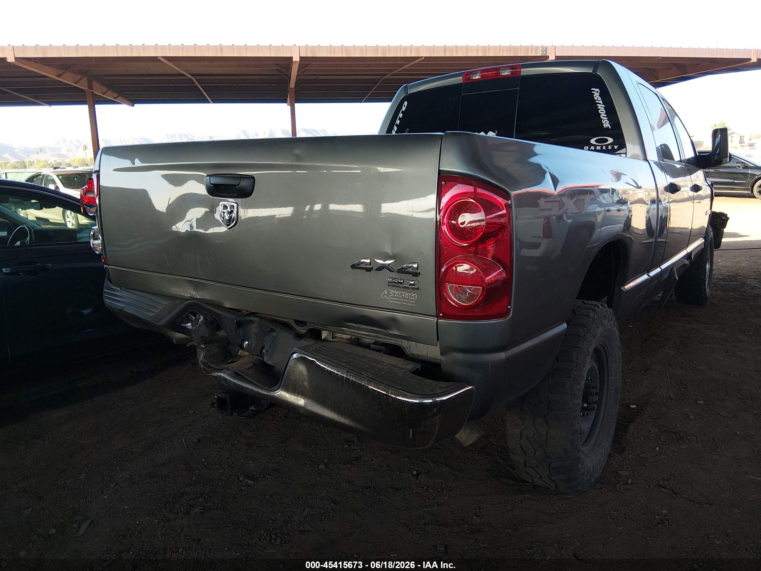 2008 Dodge Ram 1500 Sxt/slt Gray vin: 3D7KS19DX8G223769