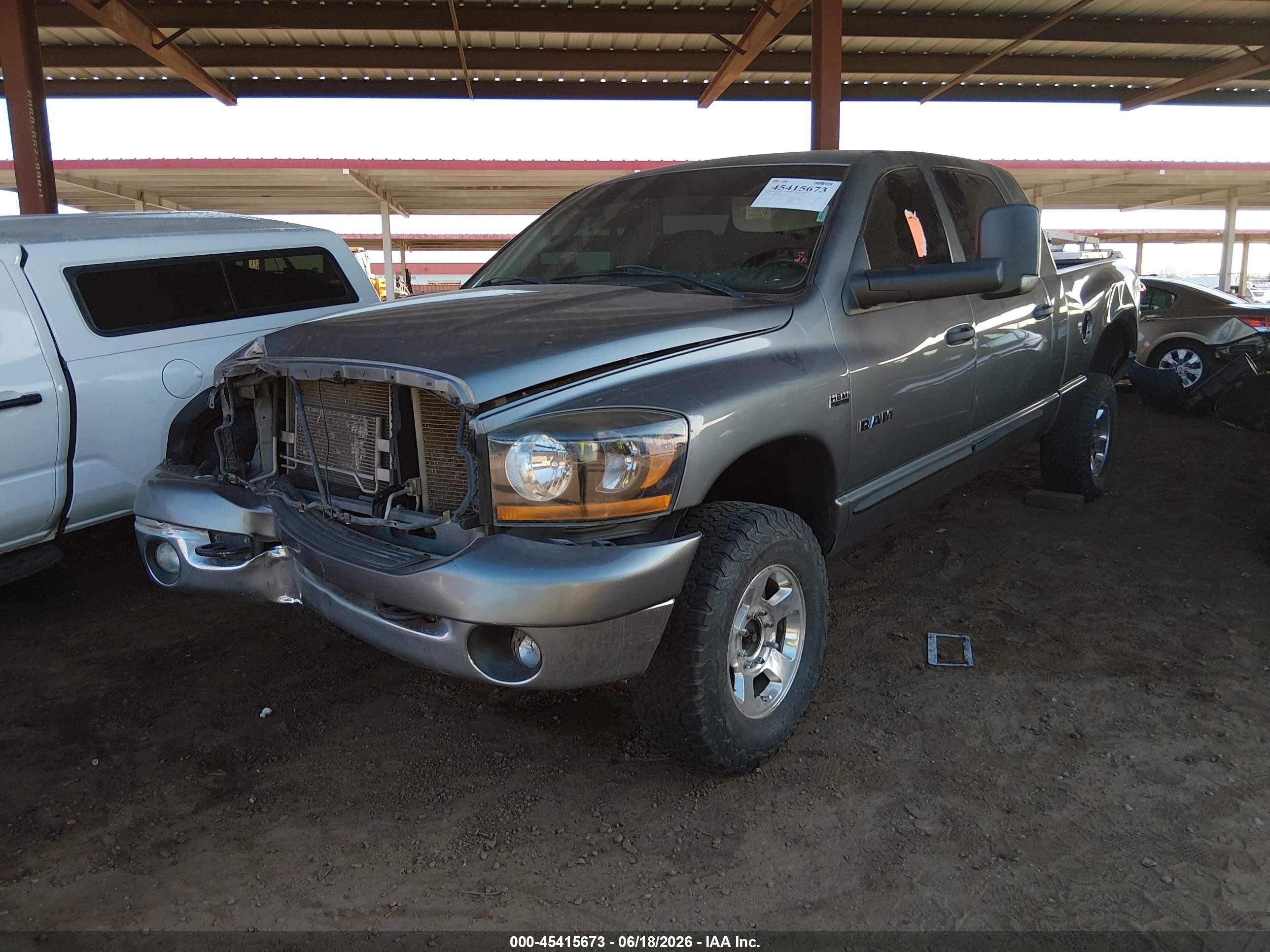 2008 Dodge Ram 1500 Sxt/slt Gray vin: 3D7KS19DX8G223769