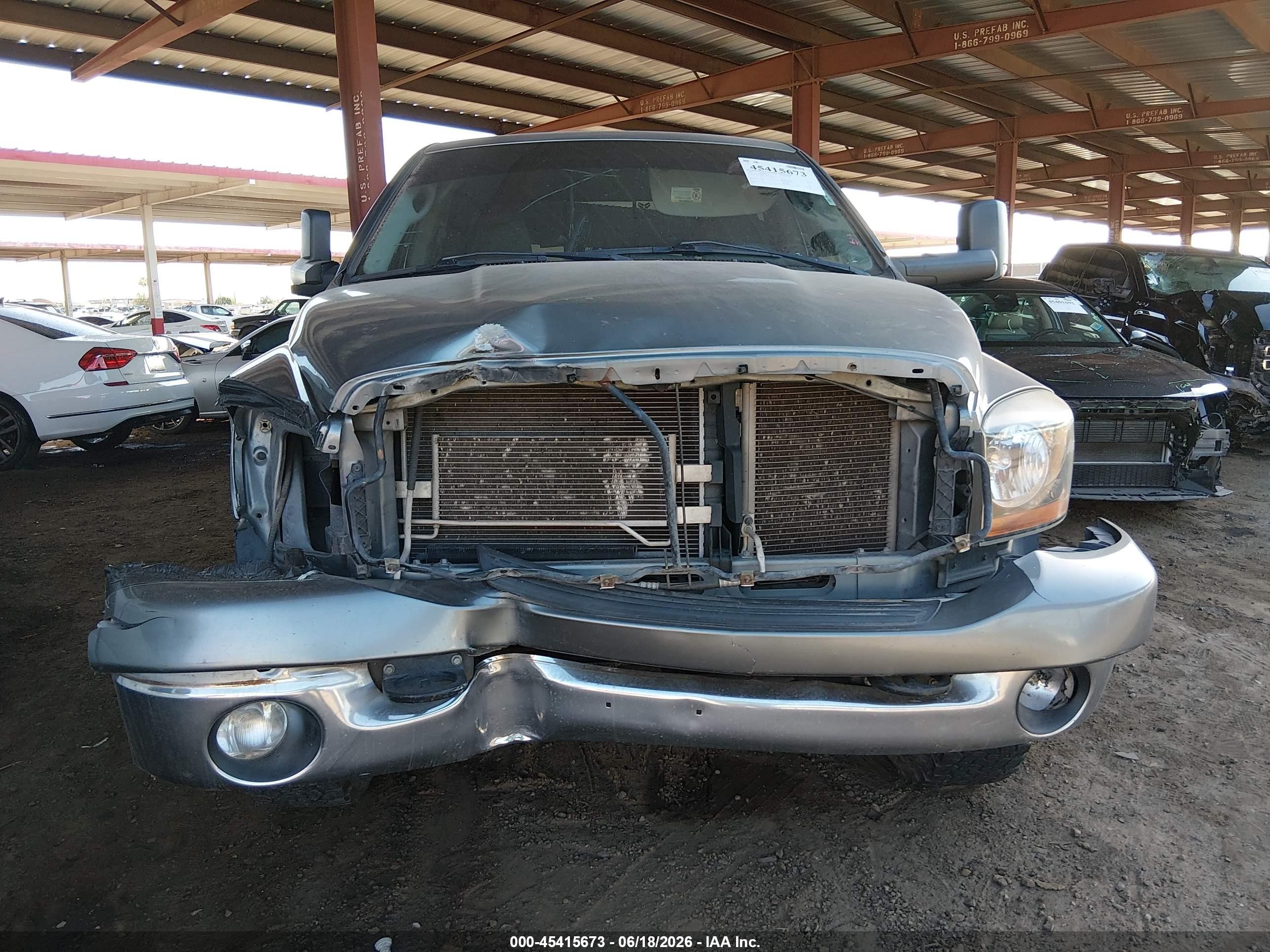 2008 Dodge Ram 1500 Sxt/slt Gray vin: 3D7KS19DX8G223769