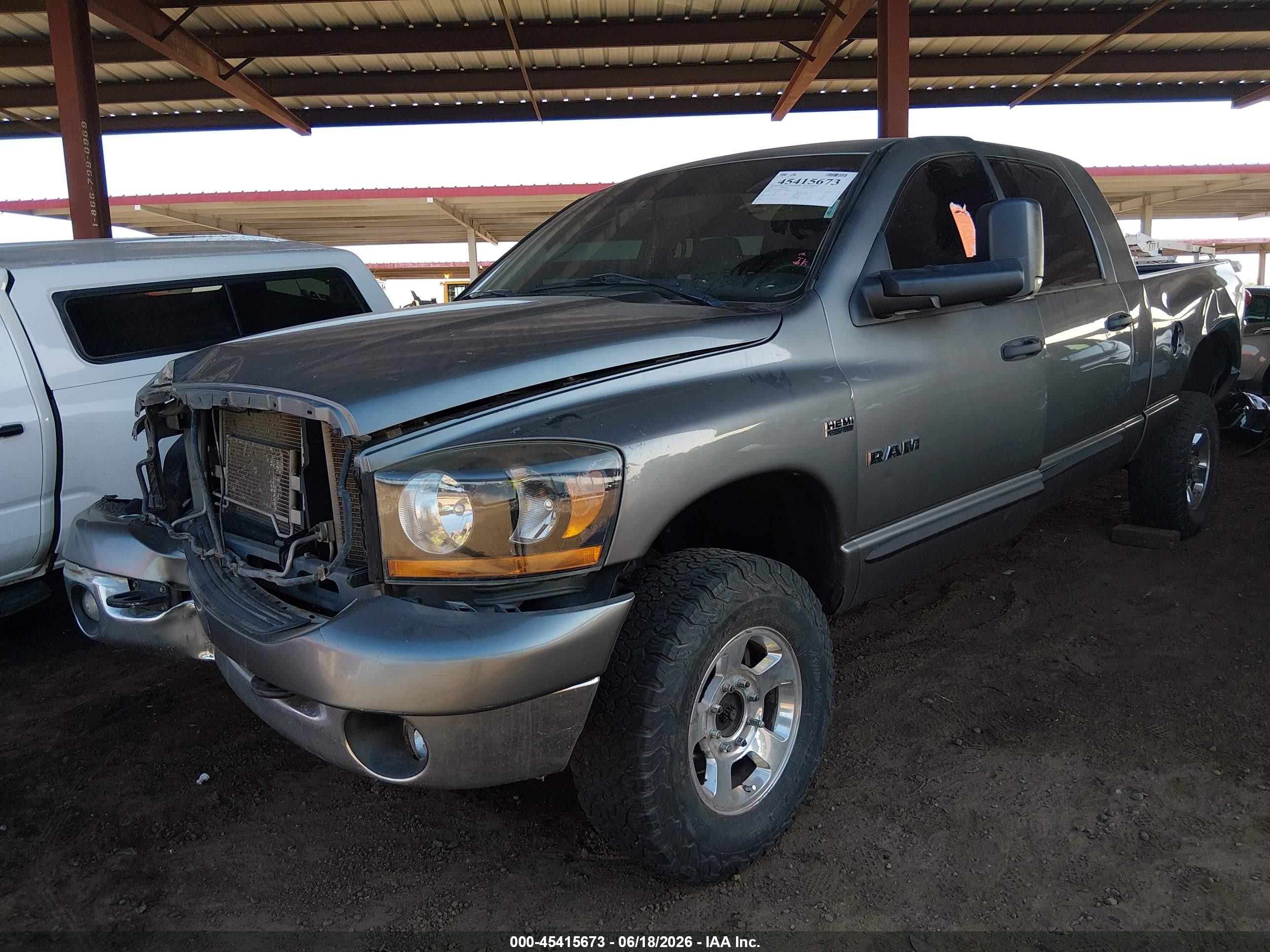 2008 Dodge Ram 1500 Sxt/slt Gray vin: 3D7KS19DX8G223769
