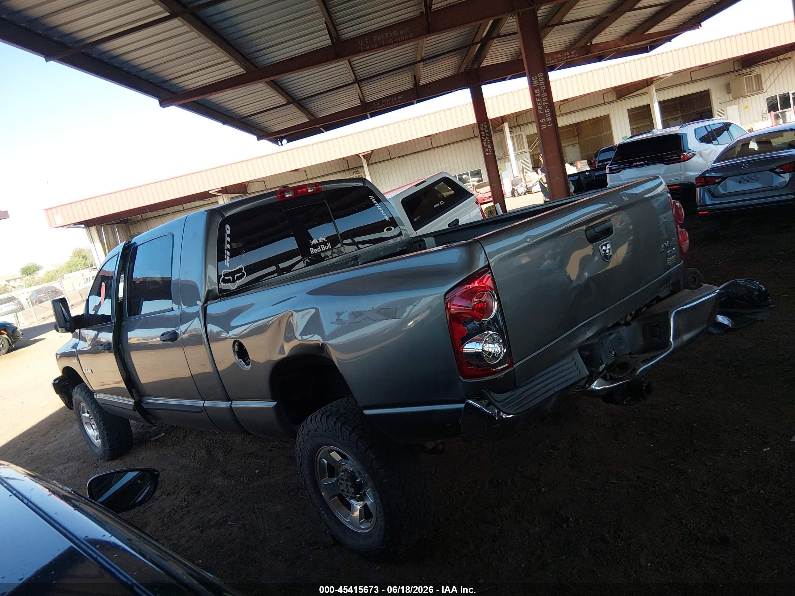2008 Dodge Ram 1500 Sxt/slt Gray vin: 3D7KS19DX8G223769