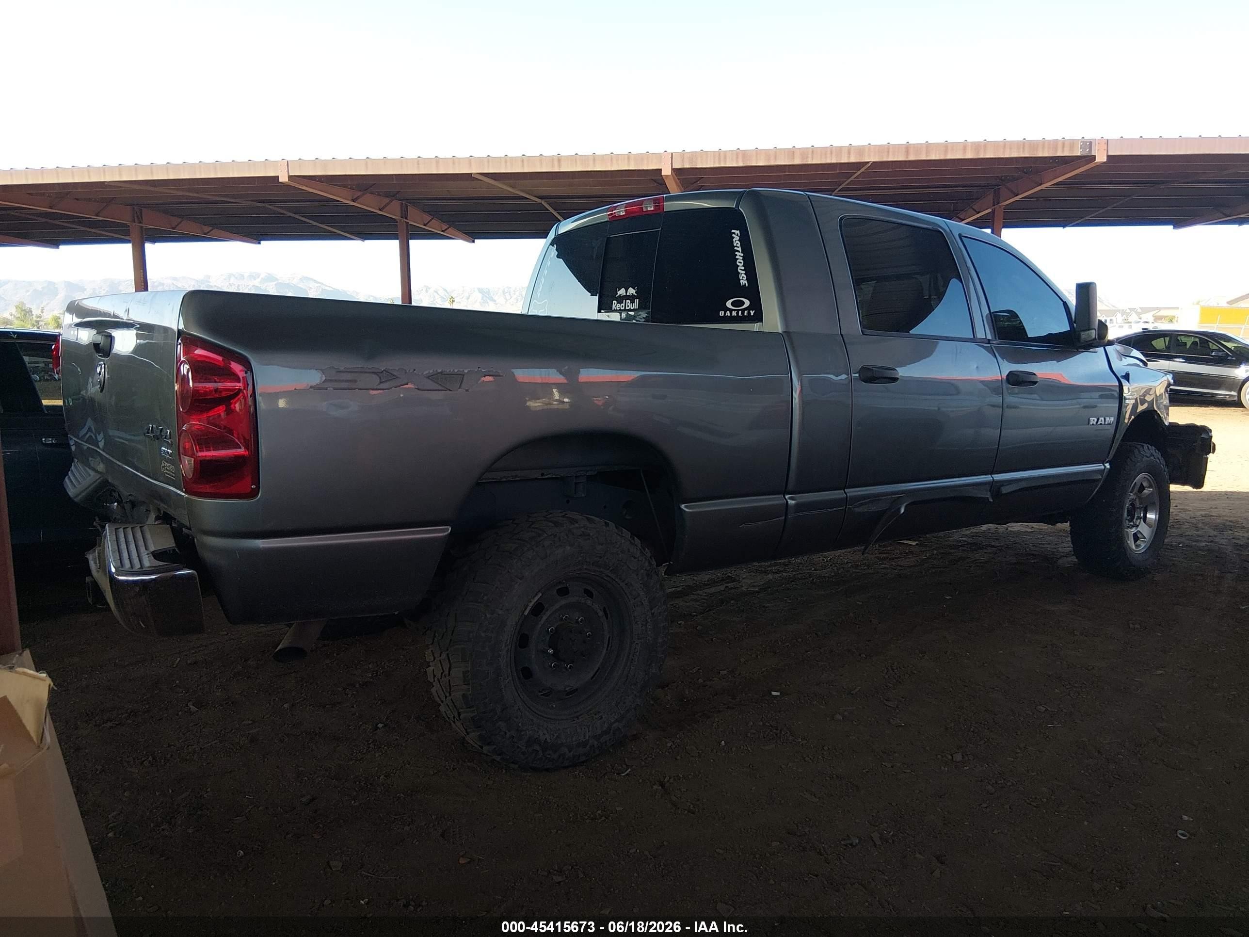 2008 Dodge Ram 1500 Sxt/slt Gray vin: 3D7KS19DX8G223769