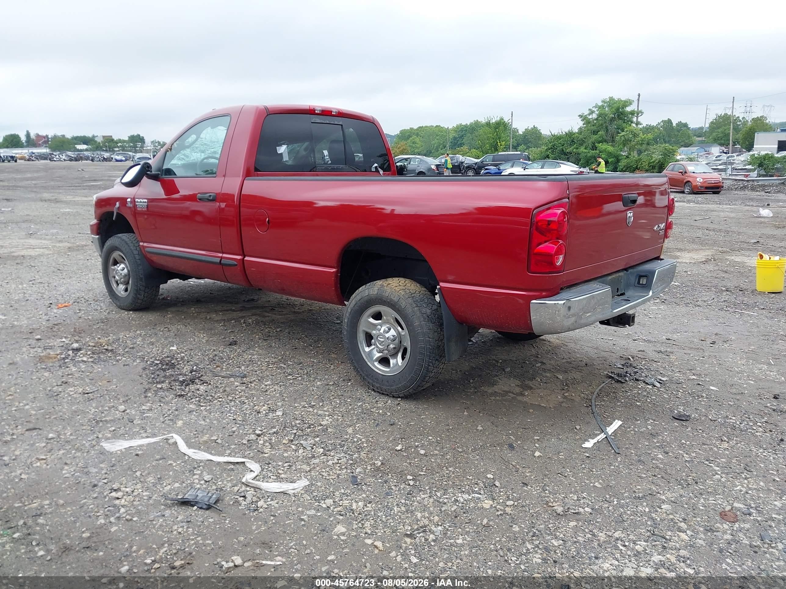 2007 Dodge Ram 2500 St/slt Red vin: 3D7KS26C37G743747