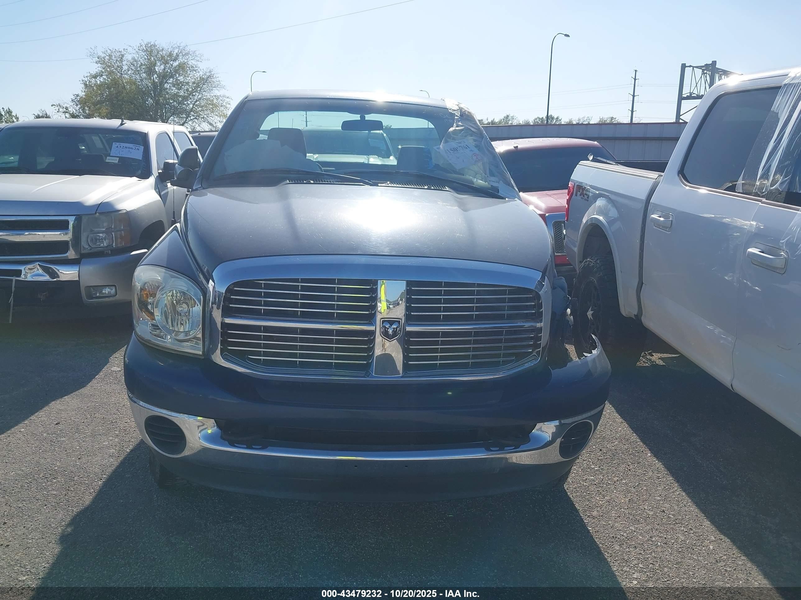 2007 Dodge Ram 2500 Slt/trx4 Off Road/sport/power Wagon Dark Blue vin: 3D7KS26C67G729485