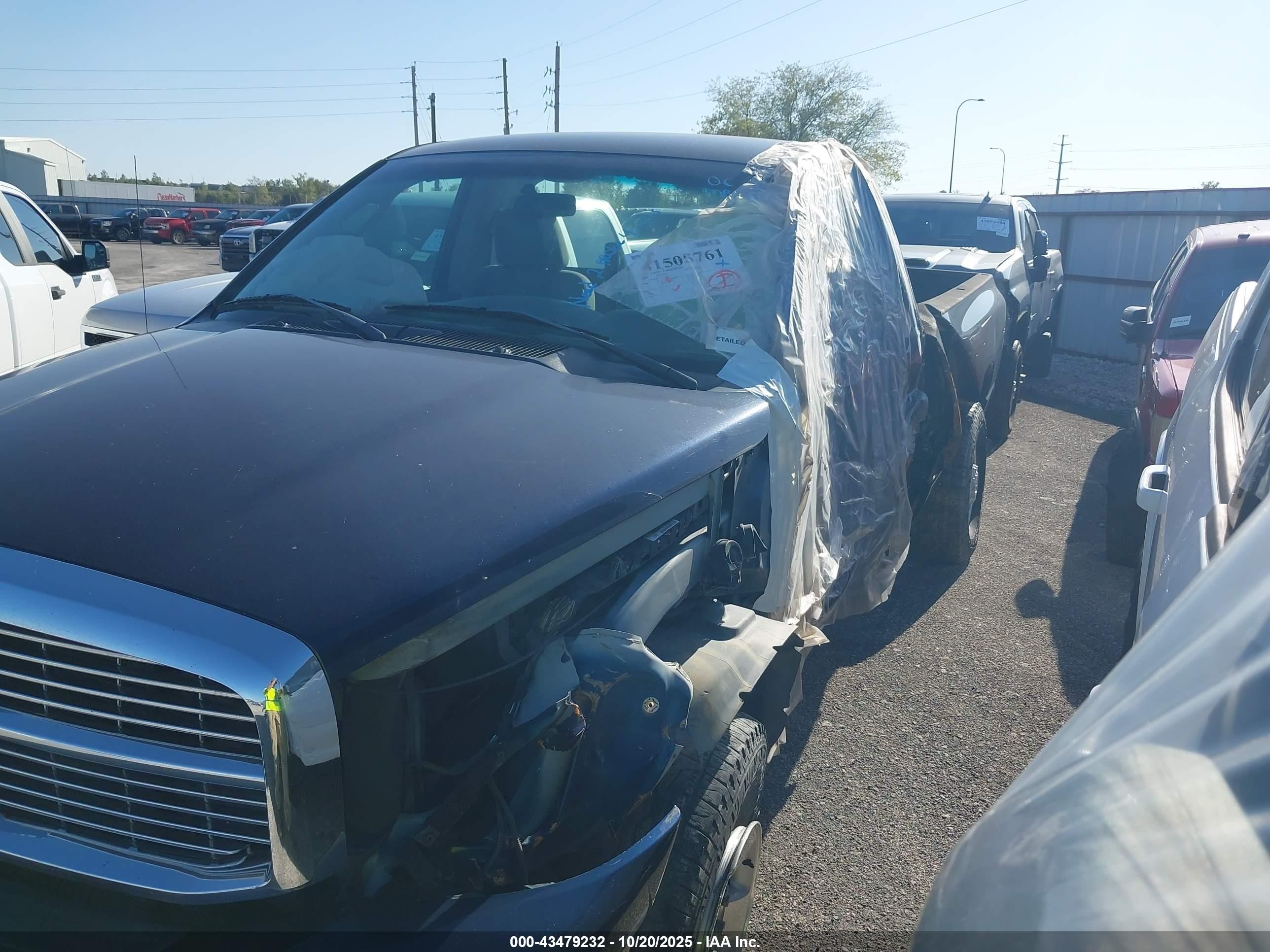 2007 Dodge Ram 2500 Slt/trx4 Off Road/sport/power Wagon Dark Blue vin: 3D7KS26C67G729485