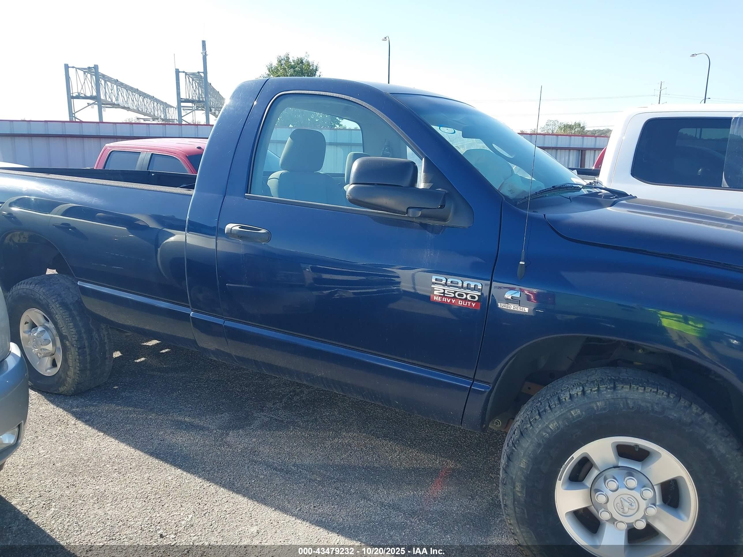 2007 Dodge Ram 2500 Slt/trx4 Off Road/sport/power Wagon Dark Blue vin: 3D7KS26C67G729485