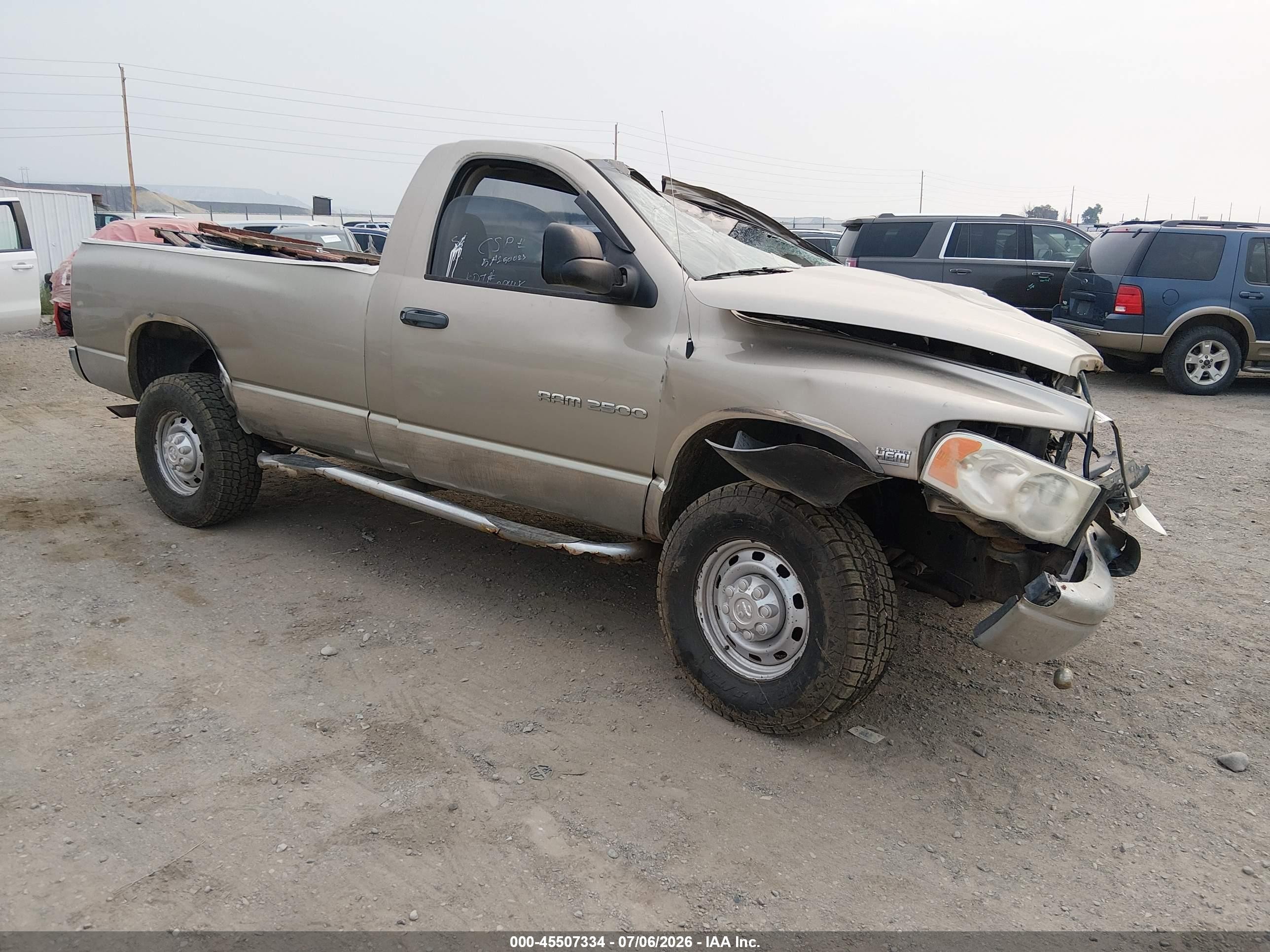 2005 Dodge Ram 2500 St Желто-коричневый vin: 3D7KS26D05G776453