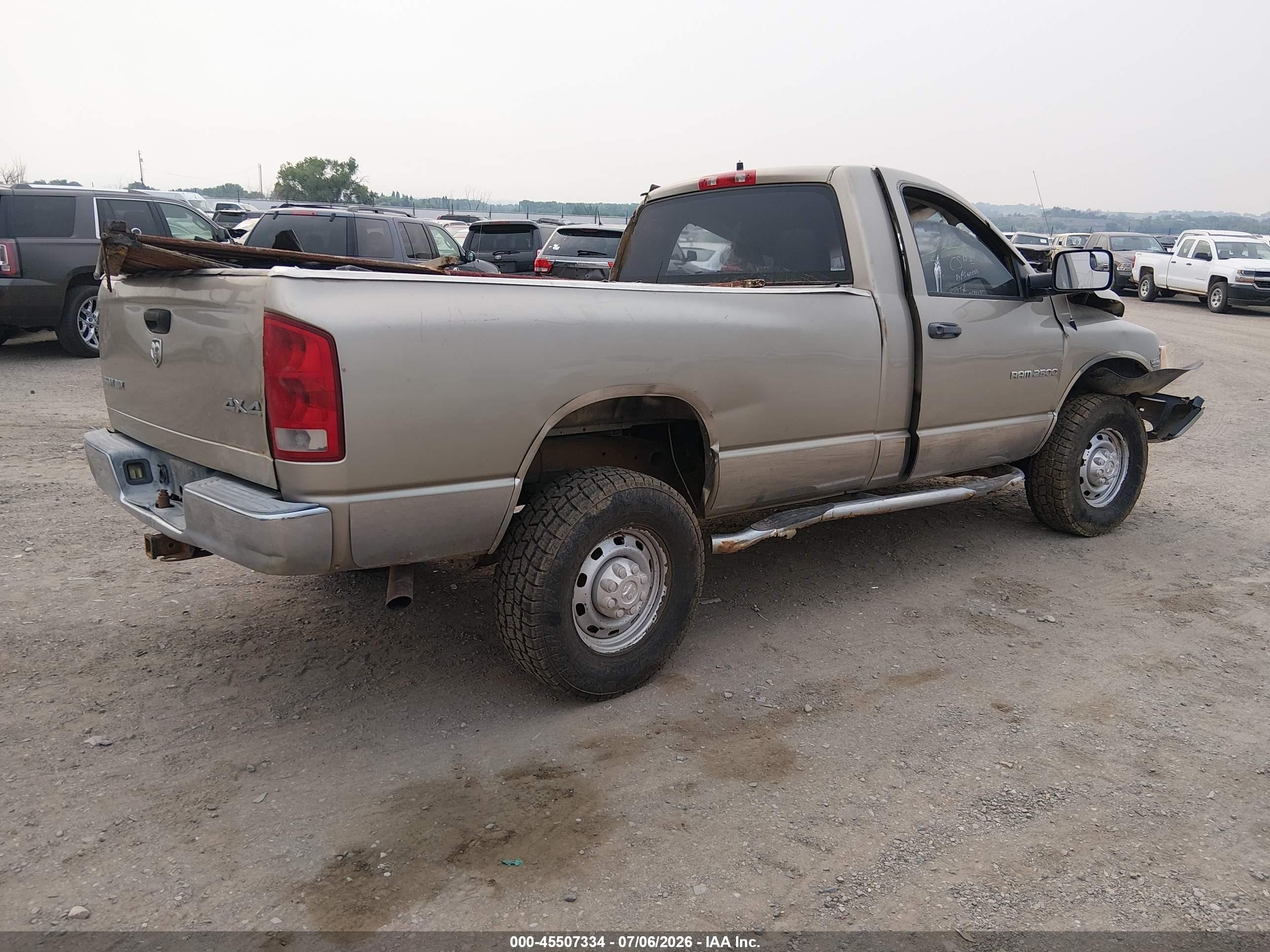 2005 Dodge Ram 2500 St Tan vin: 3D7KS26D05G776453