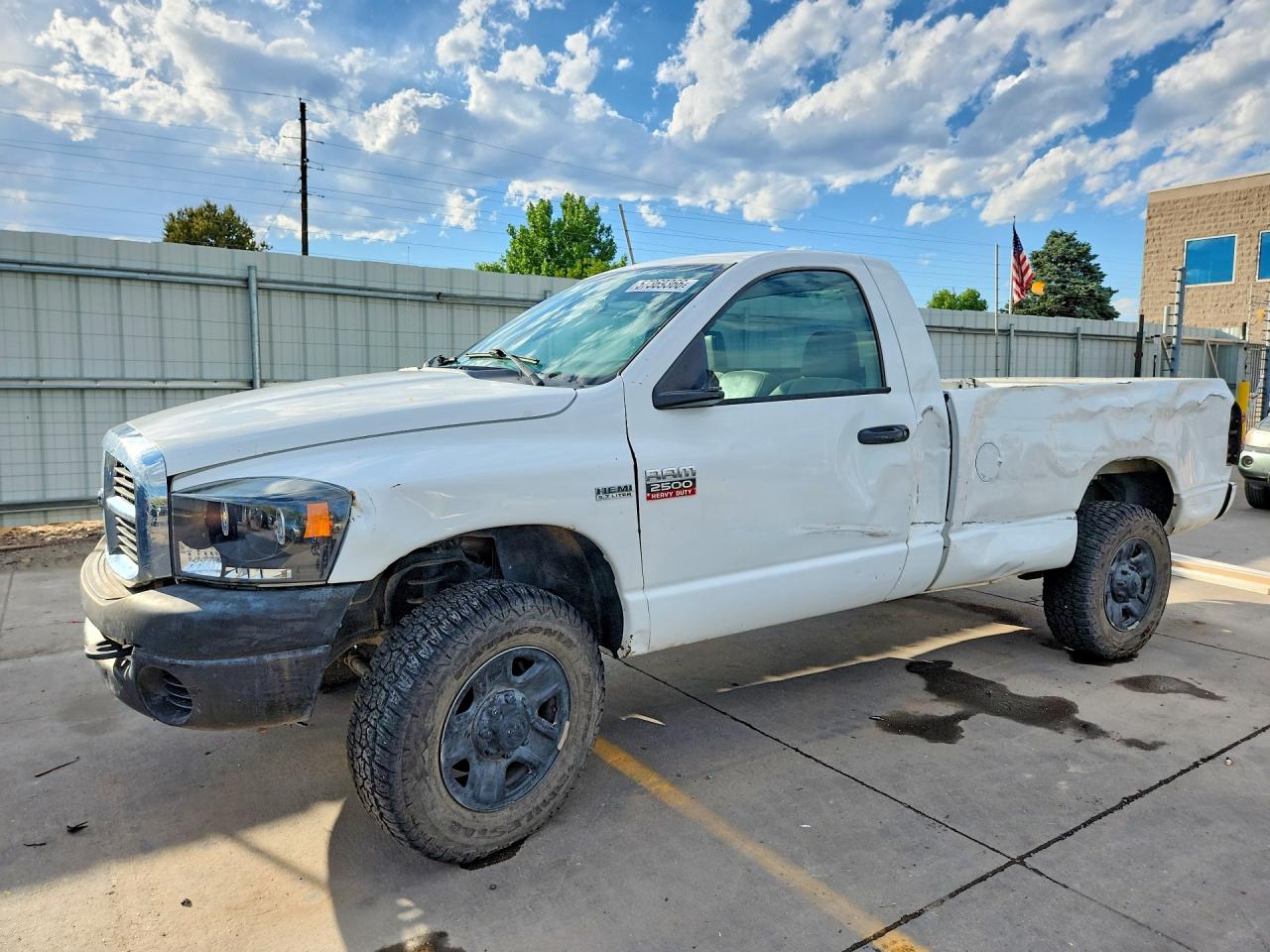 2008 Dodge Ram 2500 St/slt White vin: 3D7KS26D08G205193